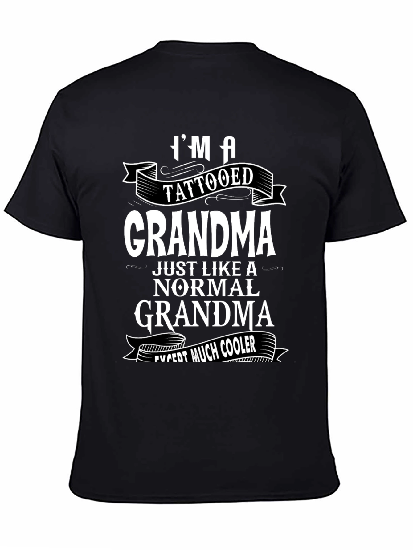 Tattooed Grandma Graphic Tee - Cool Grandmother Gift