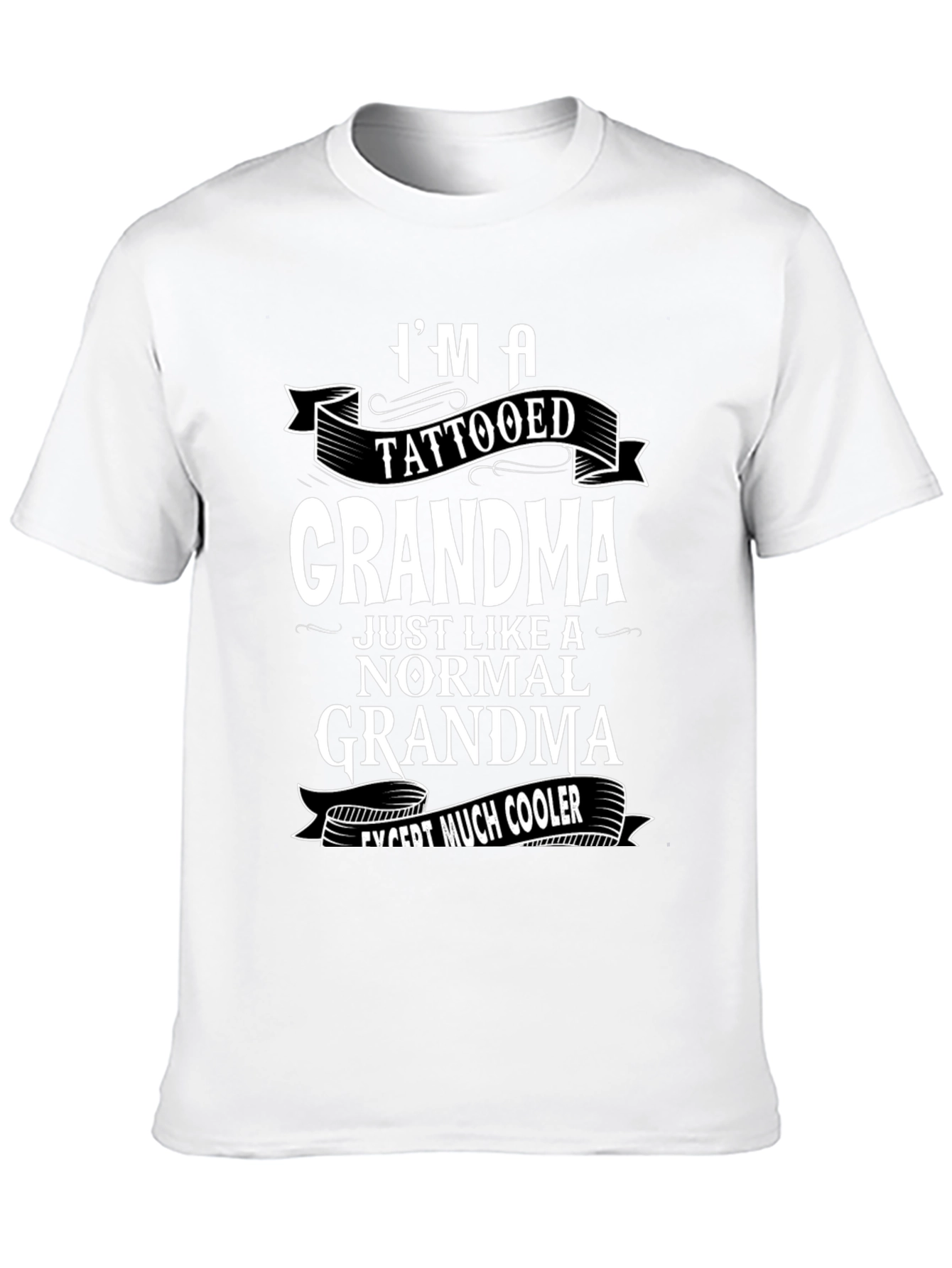 Tattooed Grandma Graphic Tee - Cool Grandmother Gift