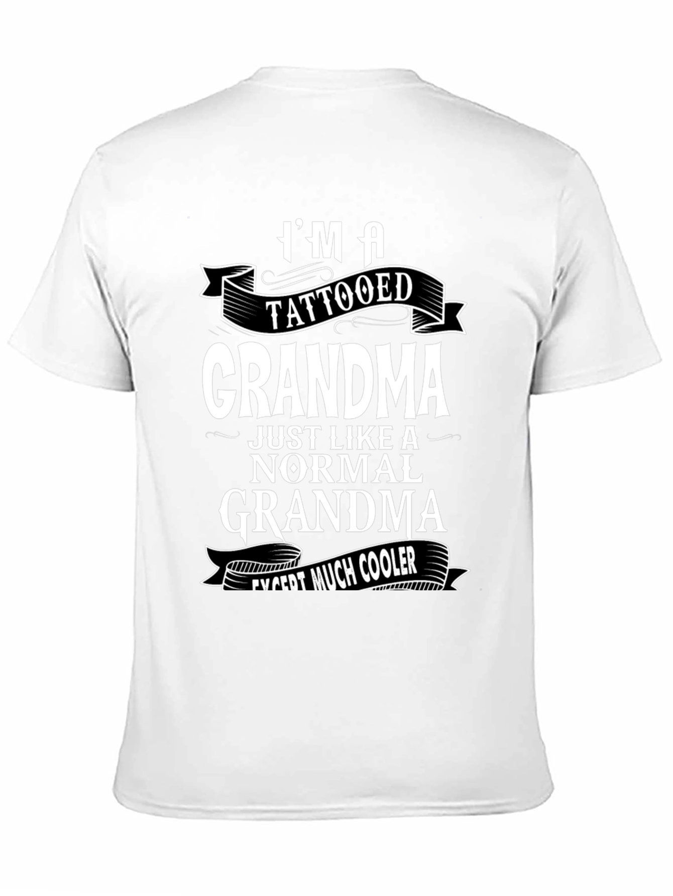 Tattooed Grandma Graphic Tee - Cool Grandmother Gift