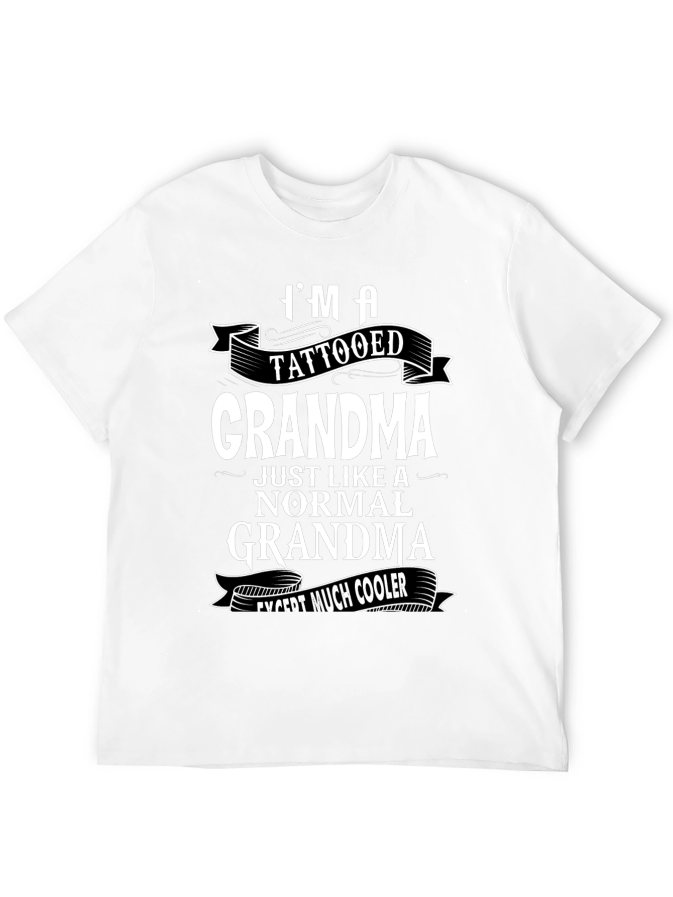 Tattooed Grandma Graphic Tee - Cool Grandmother Gift