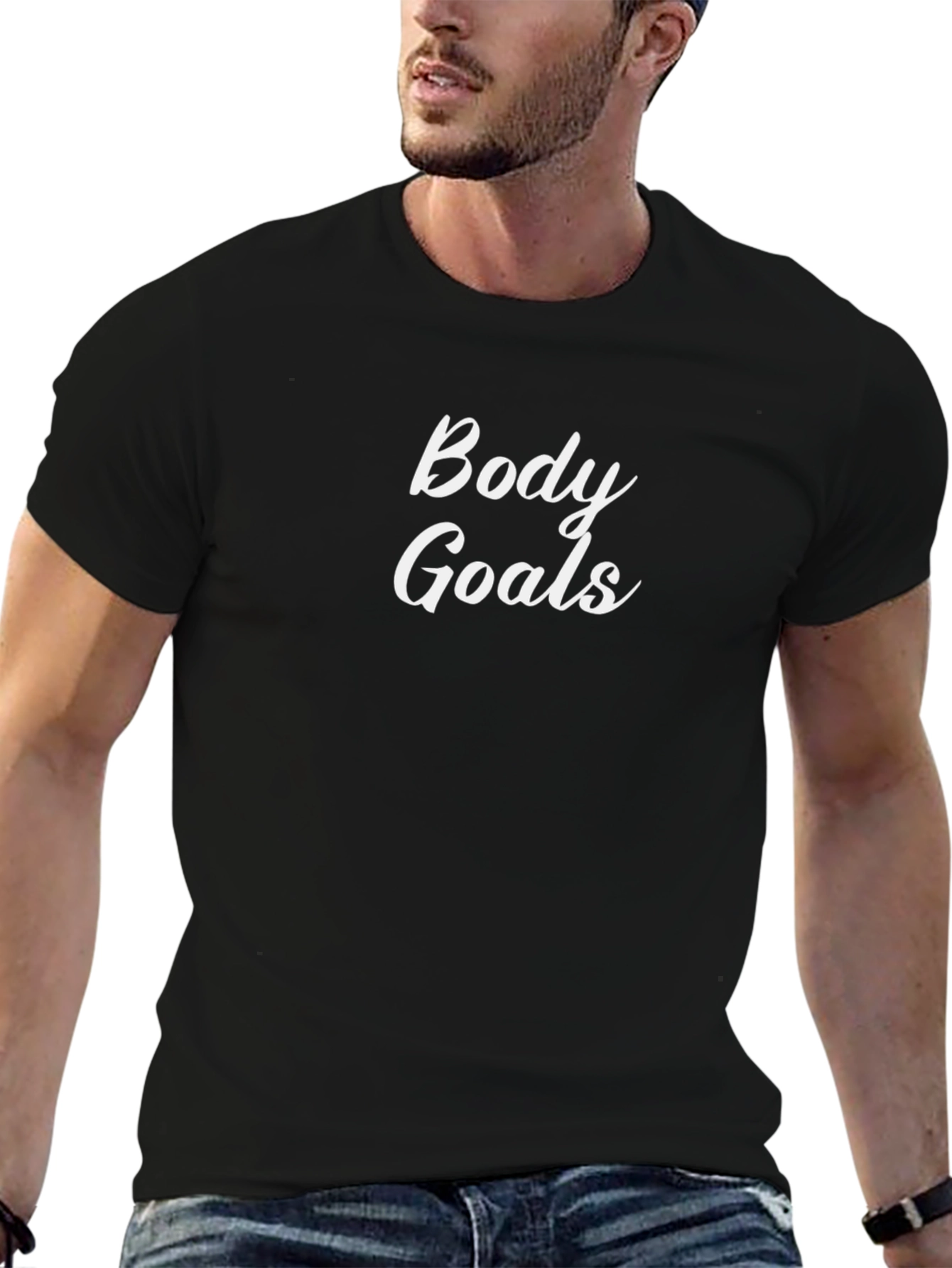 Body Goals T-Shirt - Motivational Fitness Tee