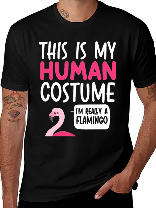 Funny Flamingo Human Costume T-Shirt