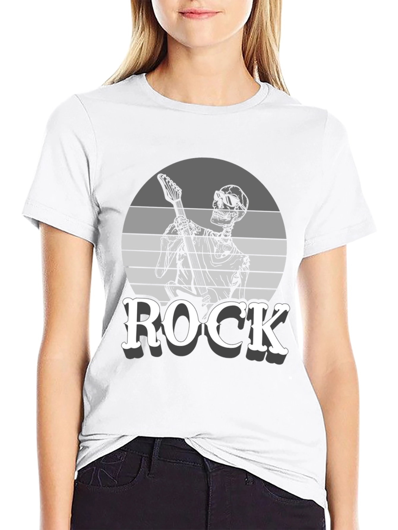 Rock Skeleton Graphic Tee