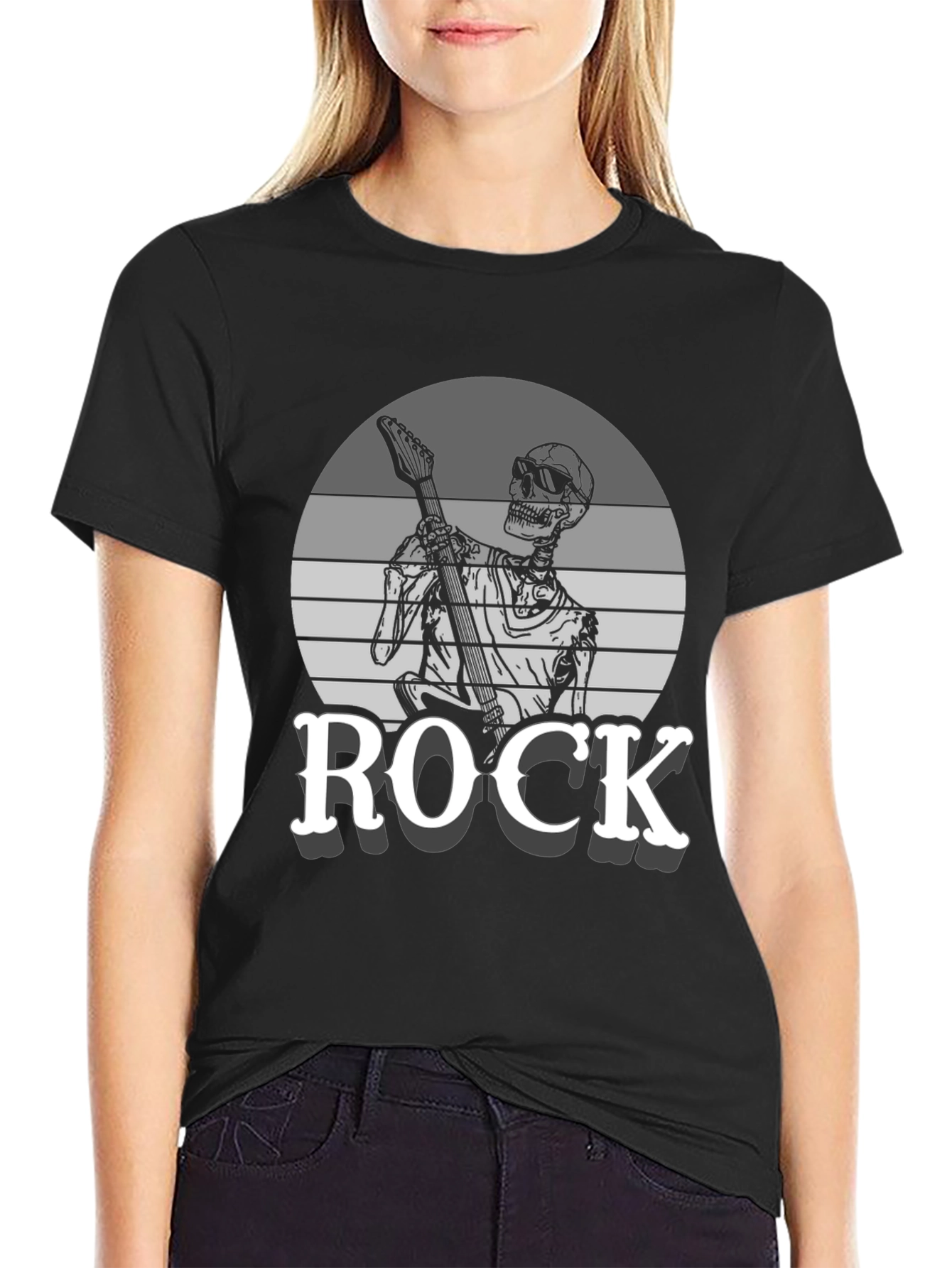 Rock Skeleton Graphic Tee