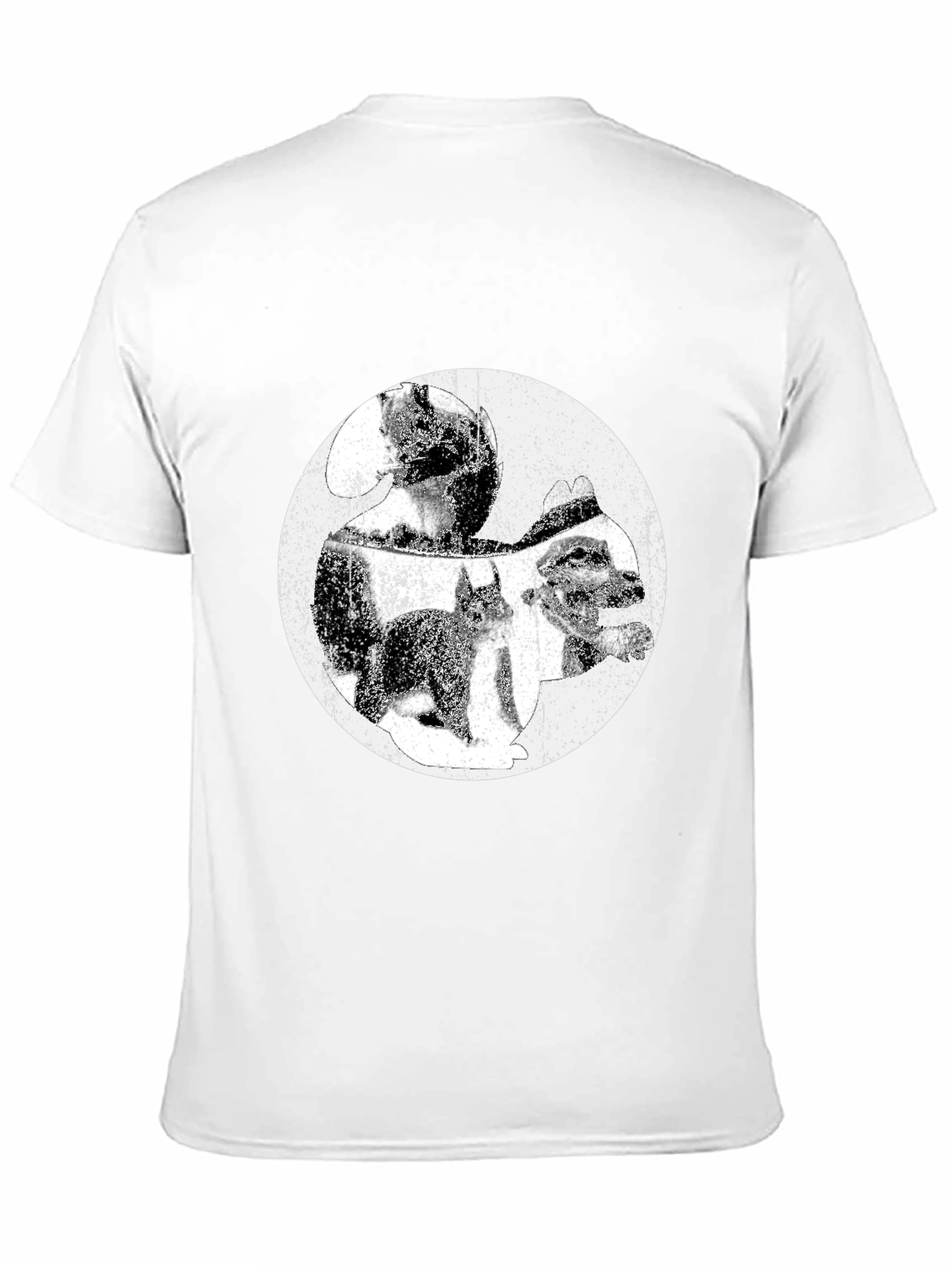 Grunge Graphic Tee - Black Cotton T-Shirt