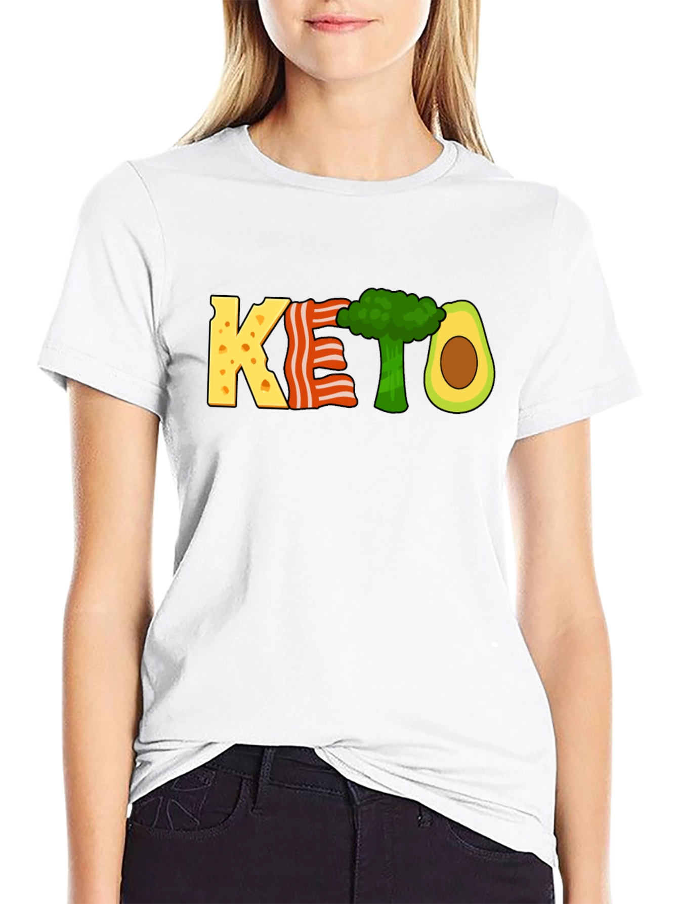 KETO Diet T-Shirt Funny Food Graphic Tee