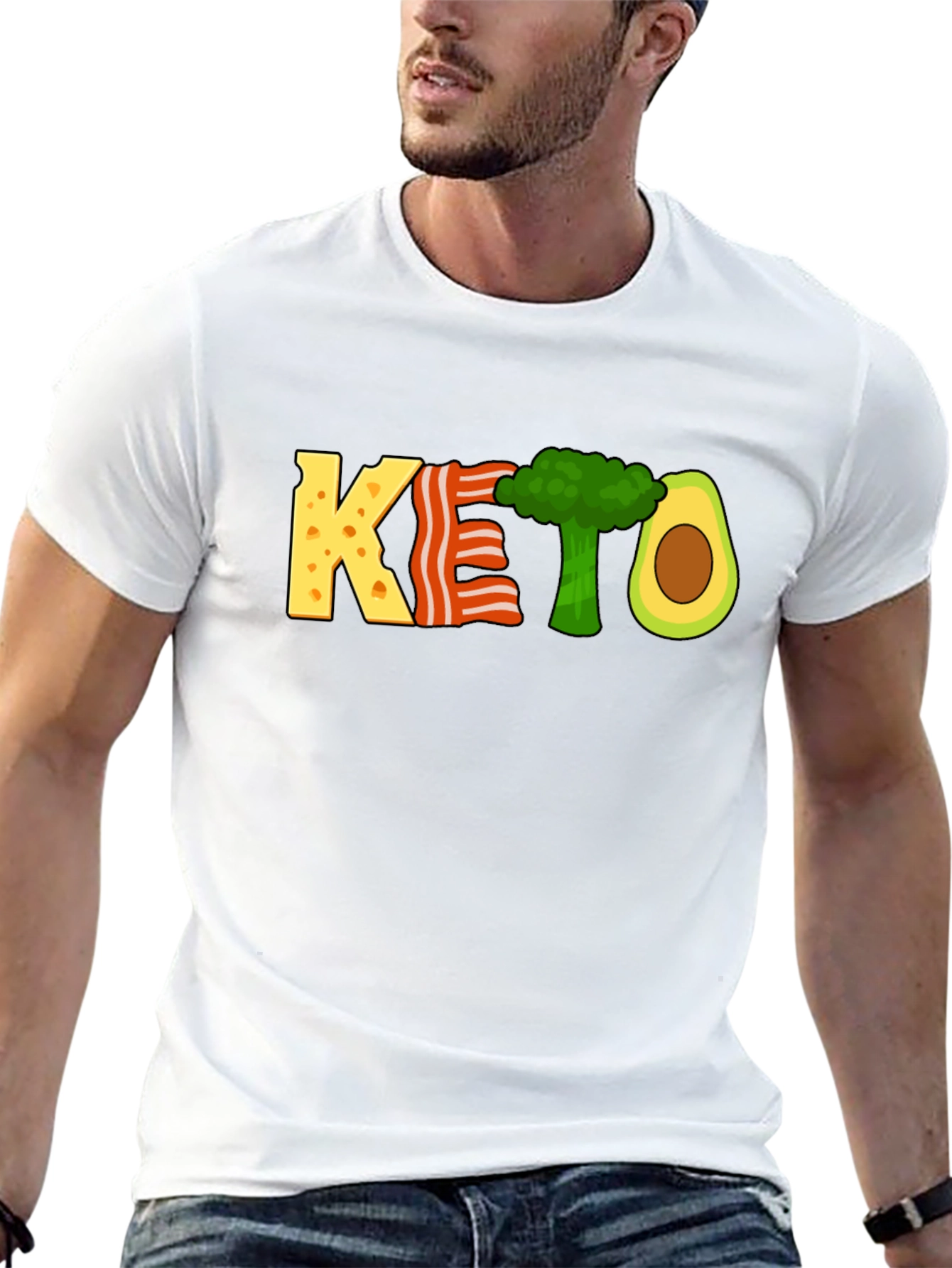 KETO Diet T-Shirt Funny Food Graphic Tee