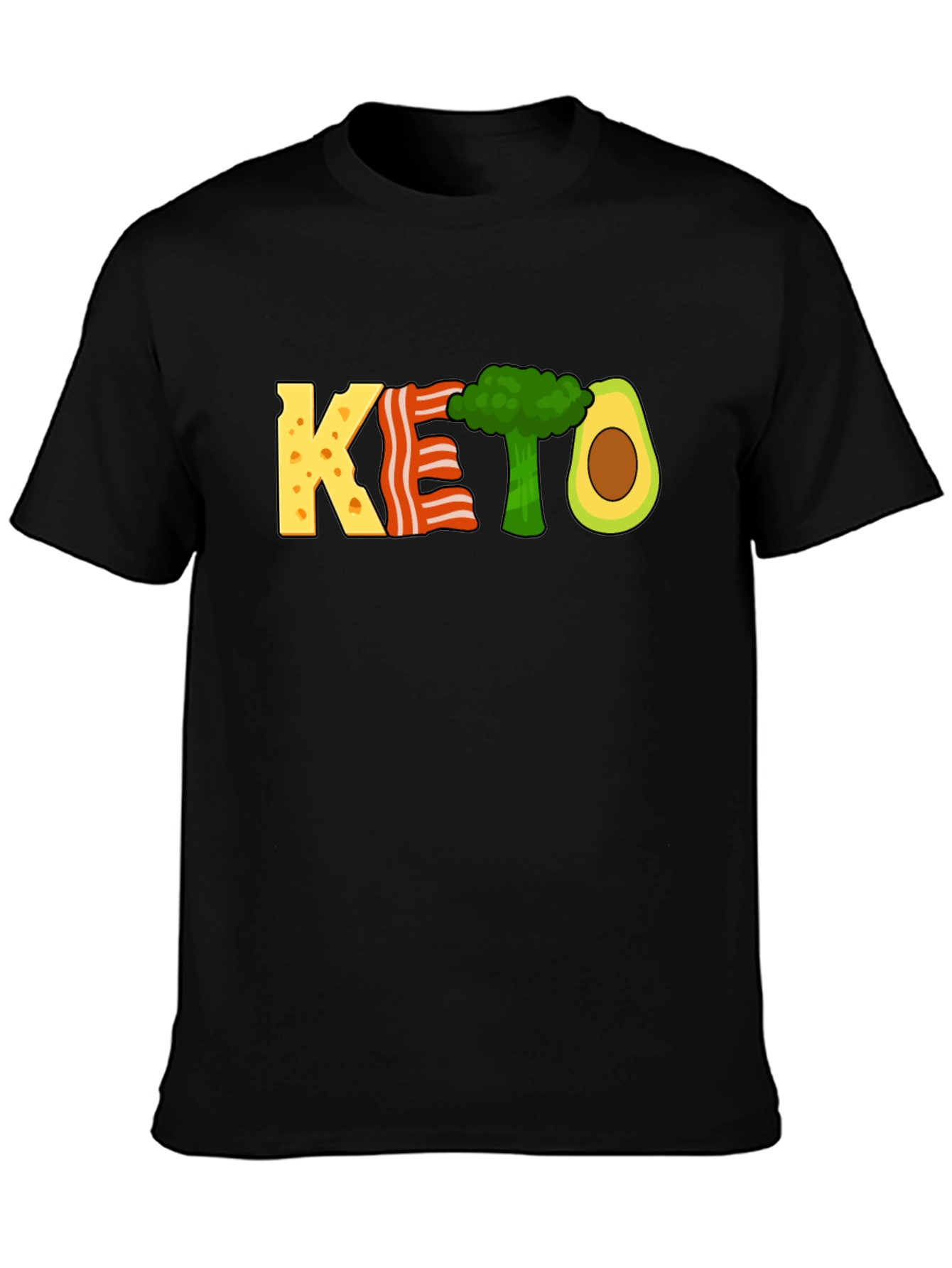 KETO Diet T-Shirt Funny Food Graphic Tee