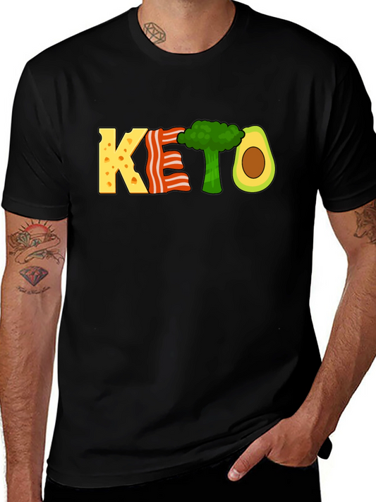 KETO Diet T-Shirt Funny Food Graphic Tee