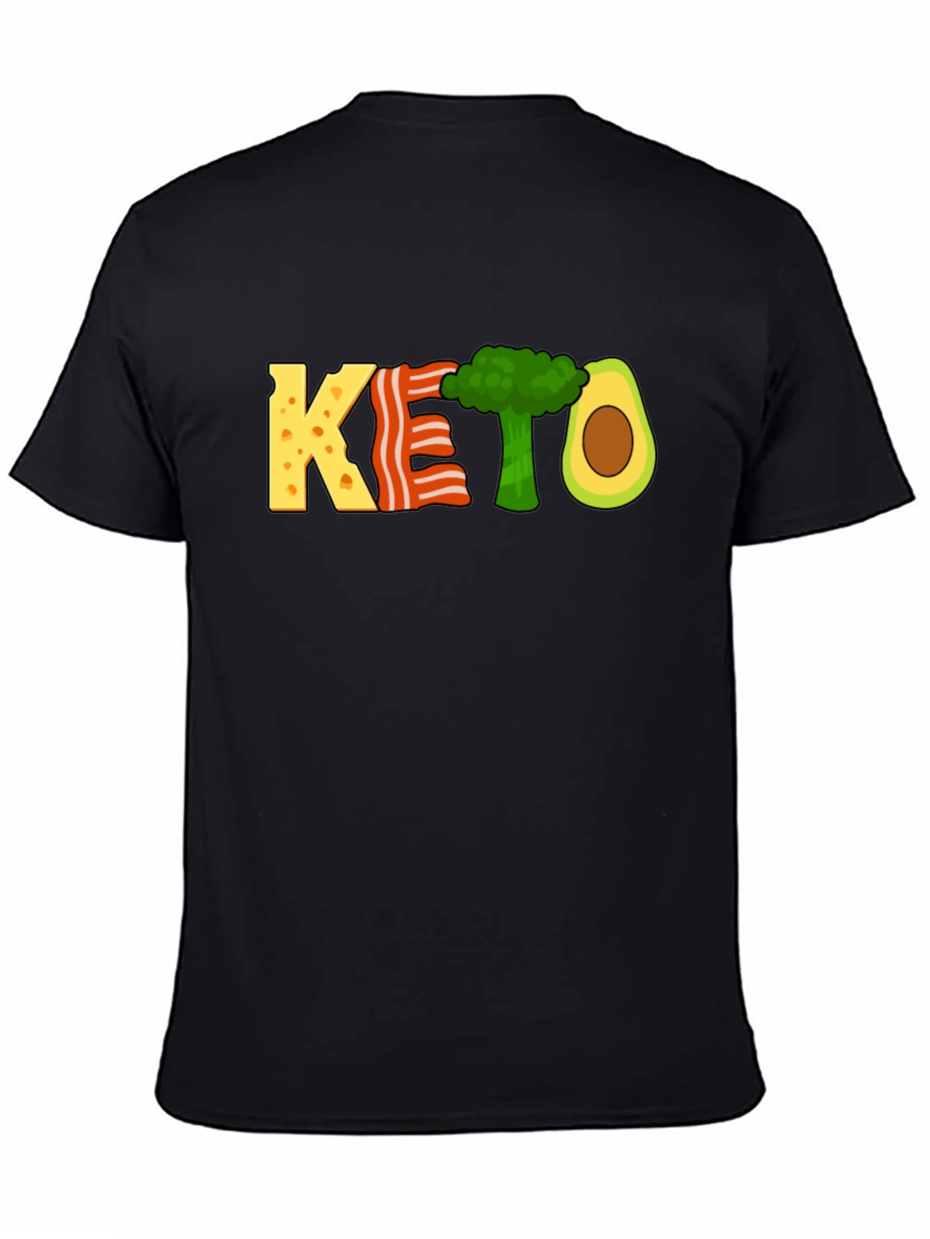KETO Diet T-Shirt Funny Food Graphic Tee