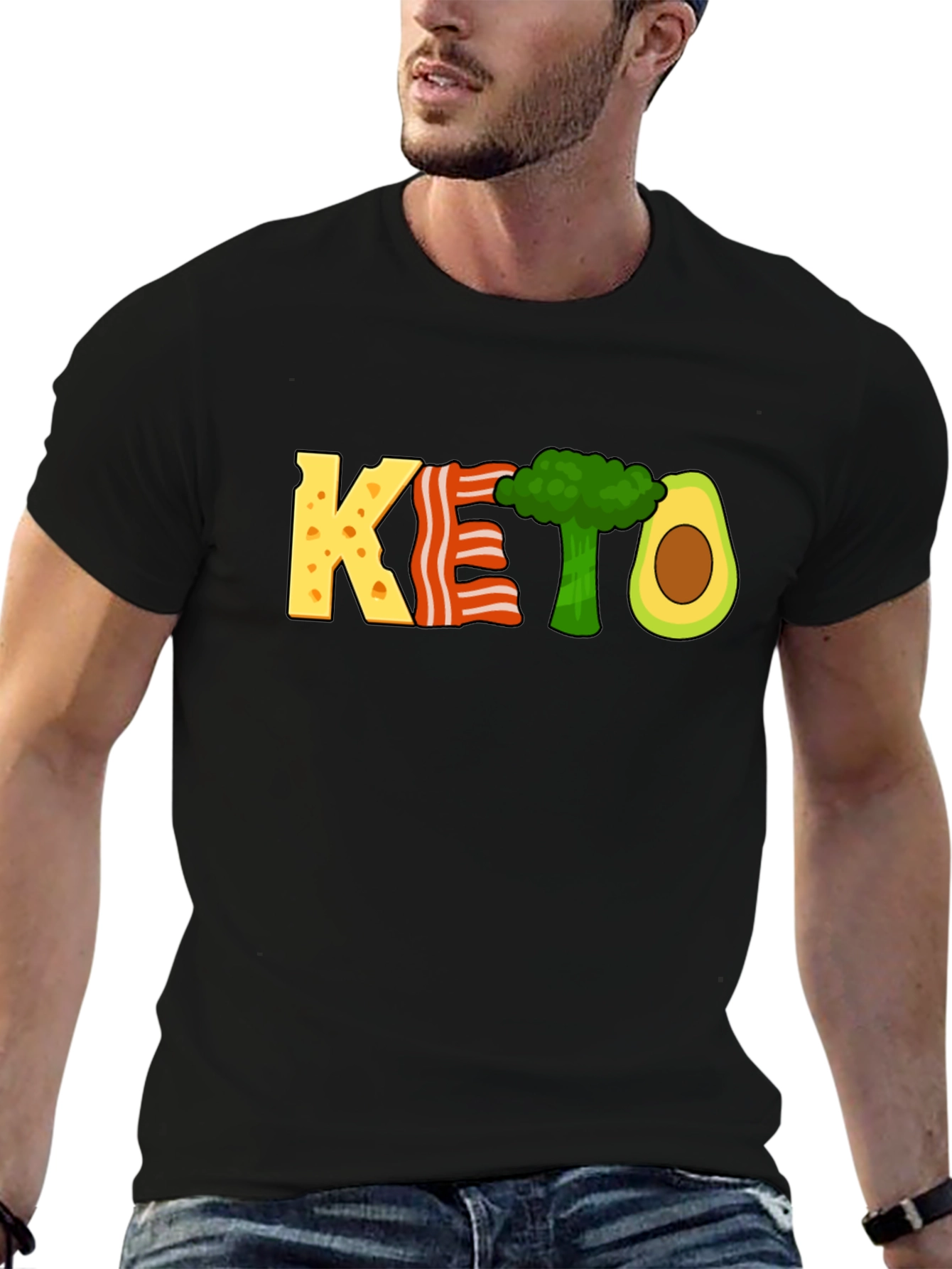 KETO Diet T-Shirt Funny Food Graphic Tee