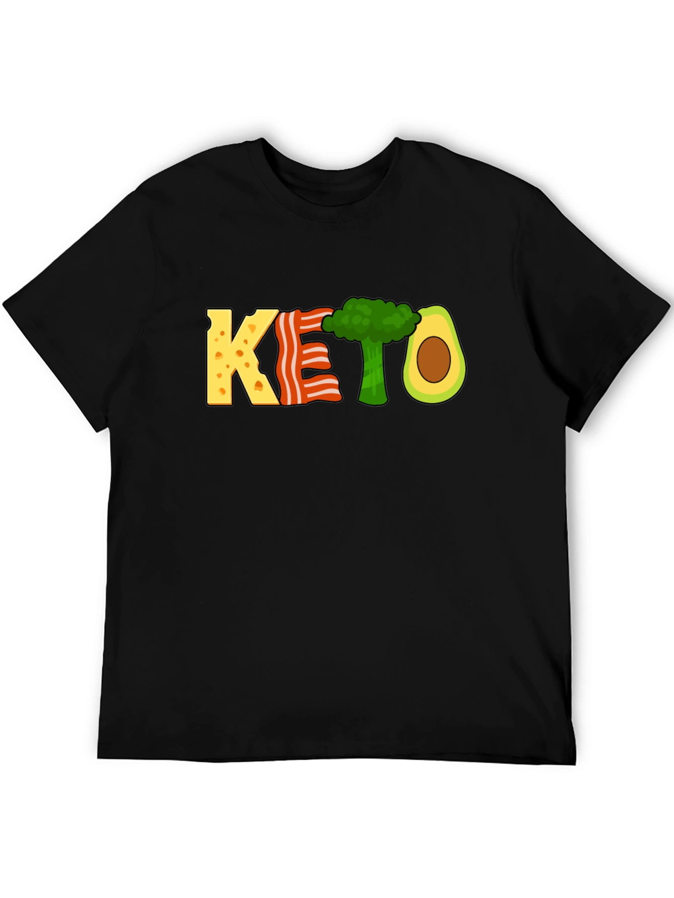 KETO Diet T-Shirt Funny Food Graphic Tee