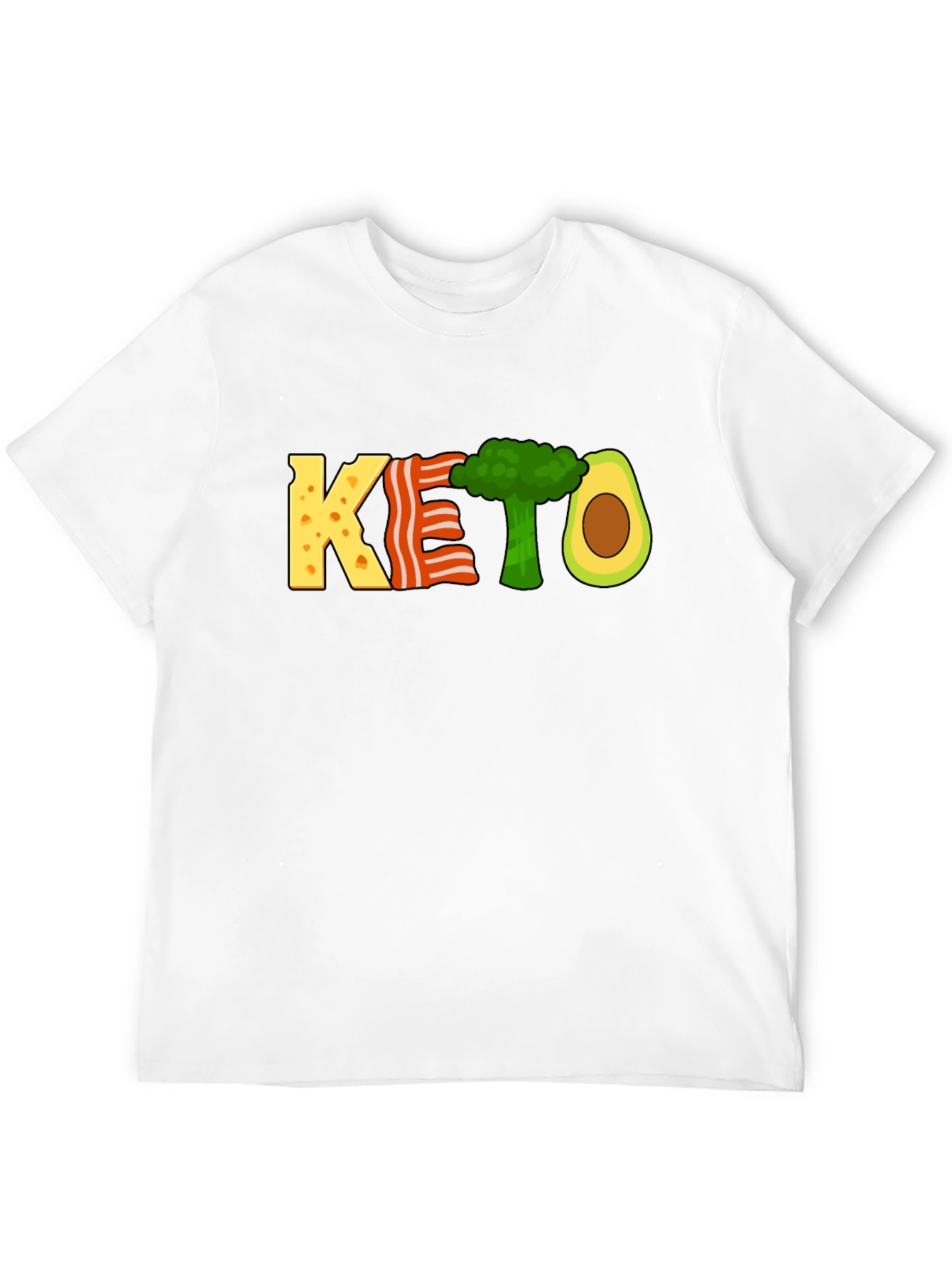 KETO Diet T-Shirt Funny Food Graphic Tee
