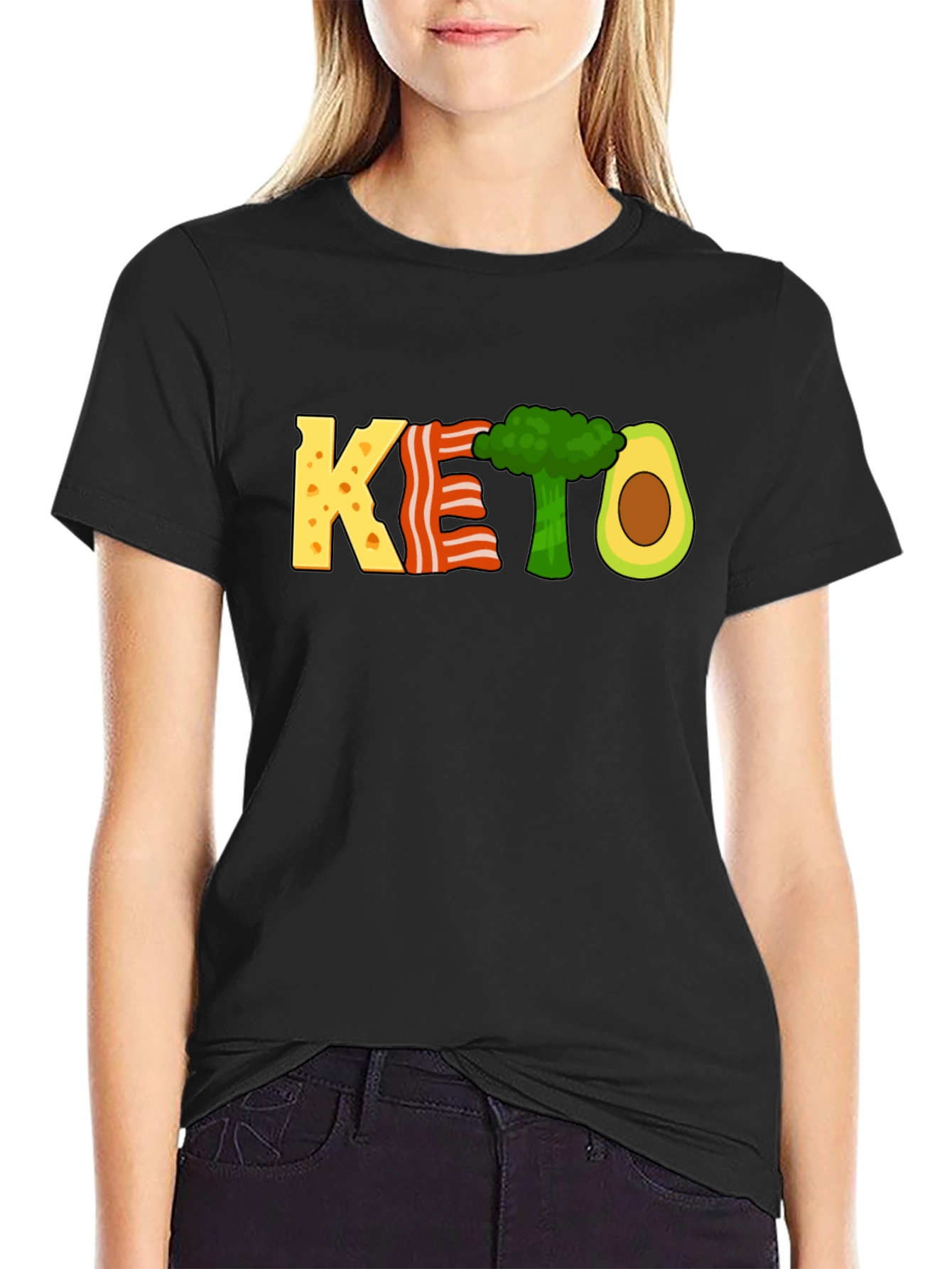 KETO Diet T-Shirt Funny Food Graphic Tee
