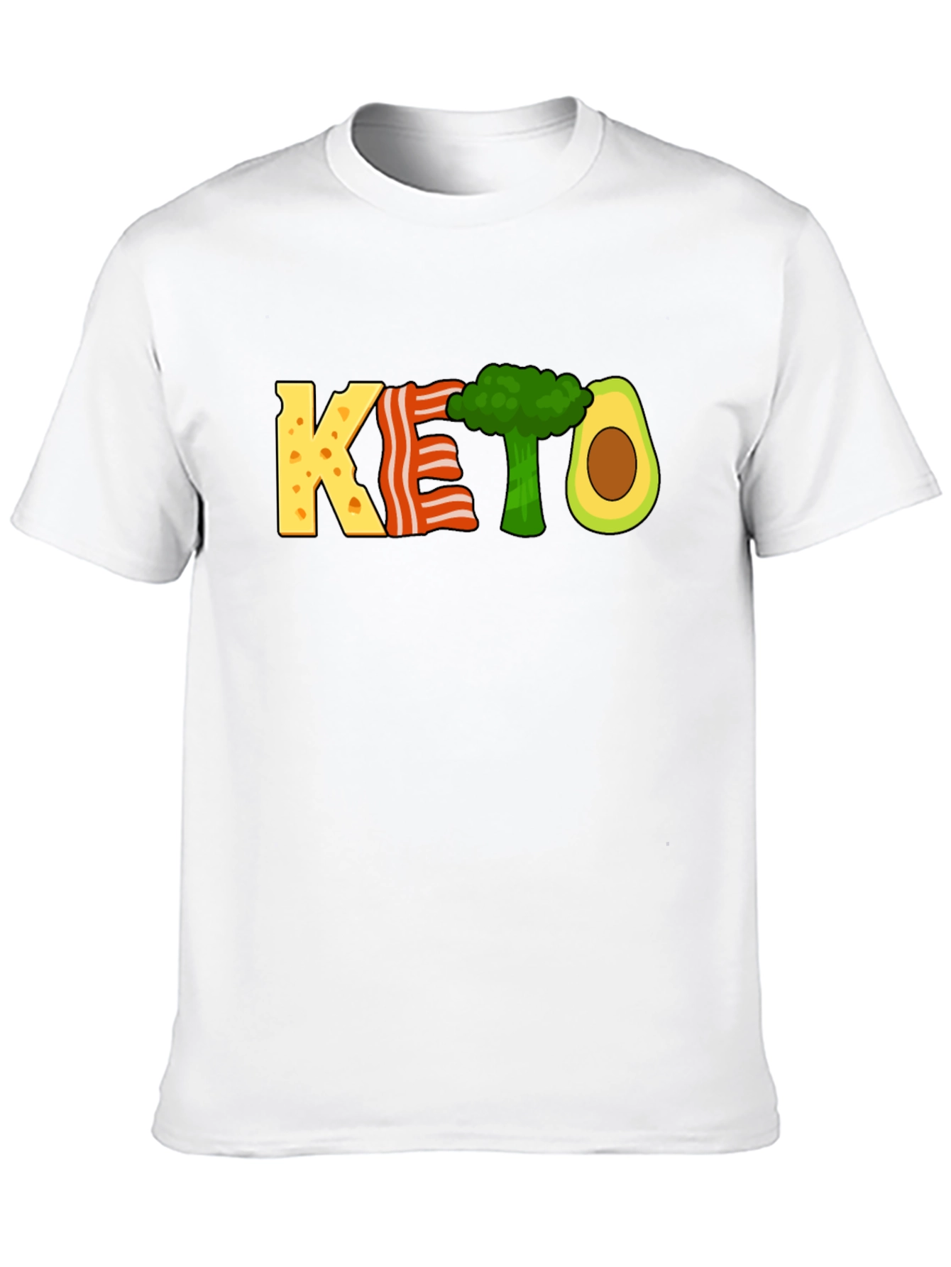 KETO Diet T-Shirt Funny Food Graphic Tee