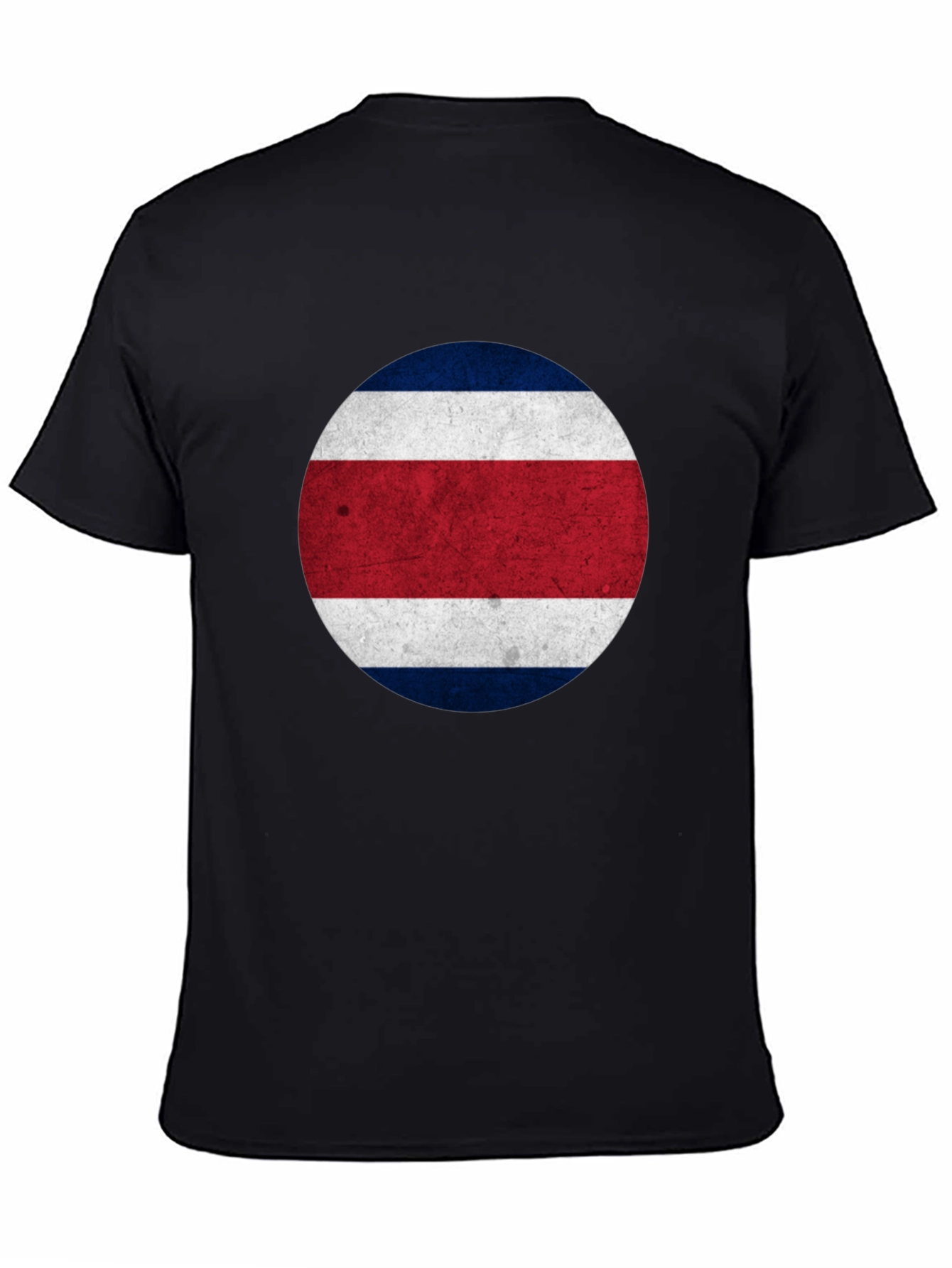 Costa Rica Flag T-Shirt - Round Patriotic Design