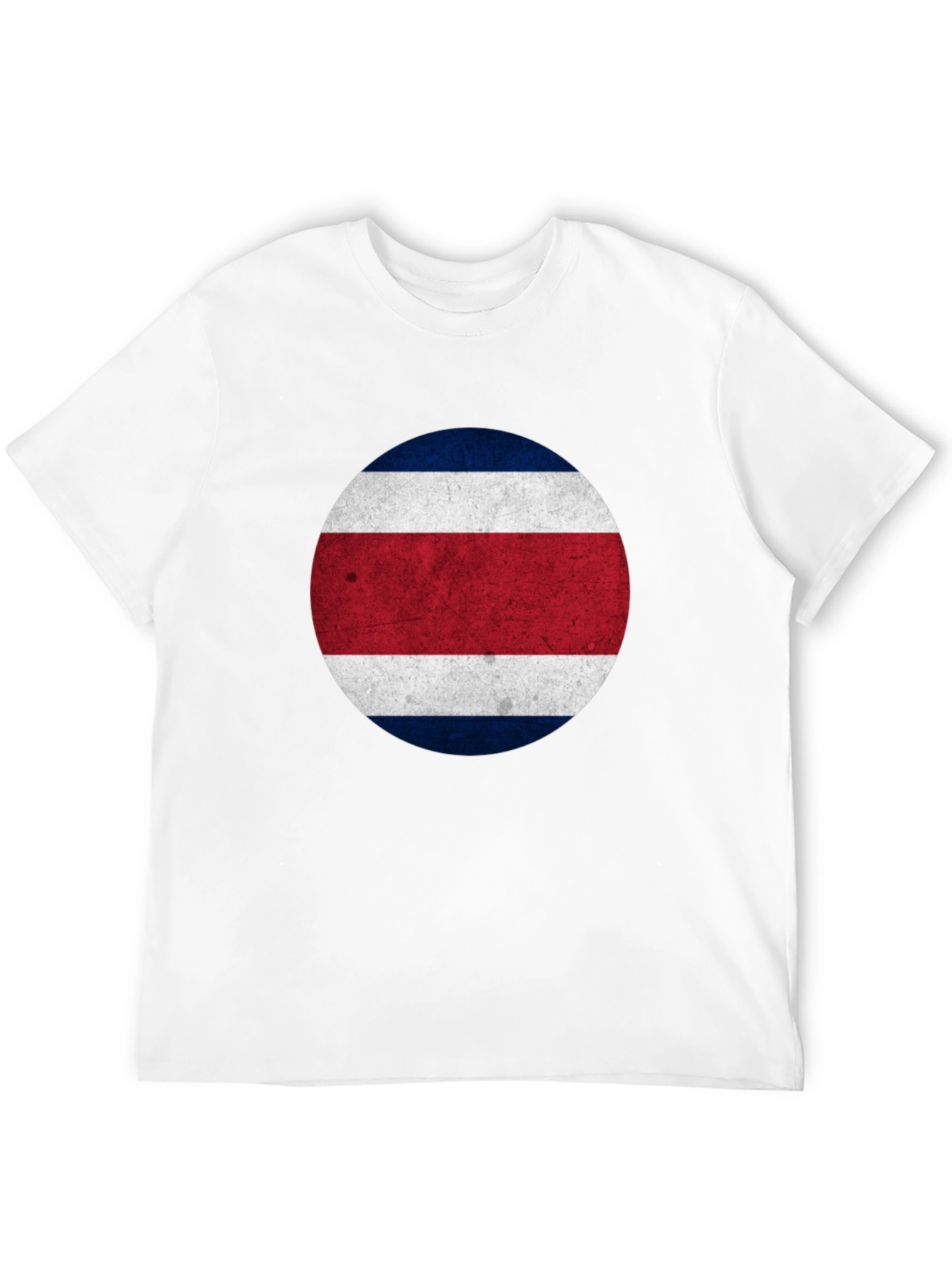 Costa Rica Flag T-Shirt - Round Patriotic Design