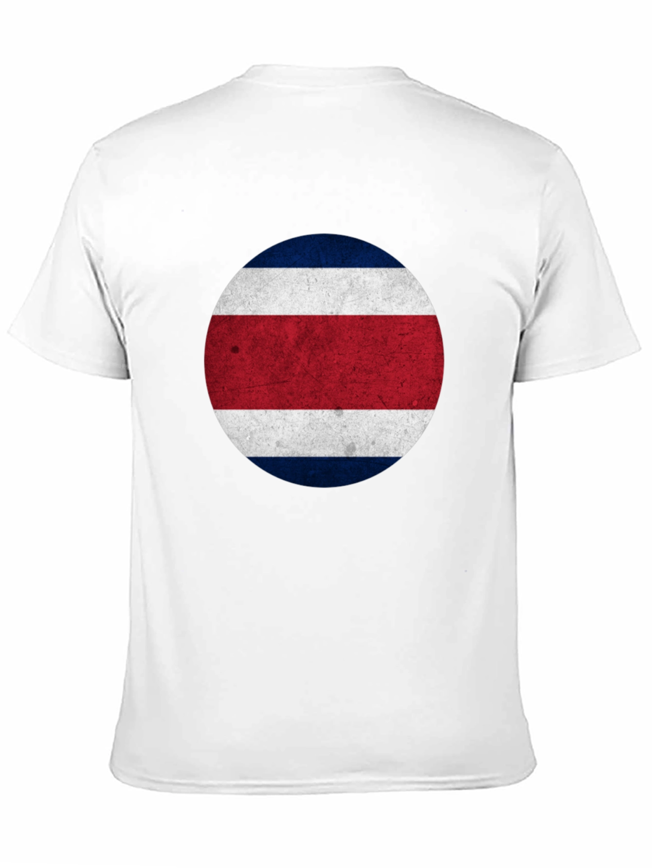 Costa Rica Flag T-Shirt - Round Patriotic Design