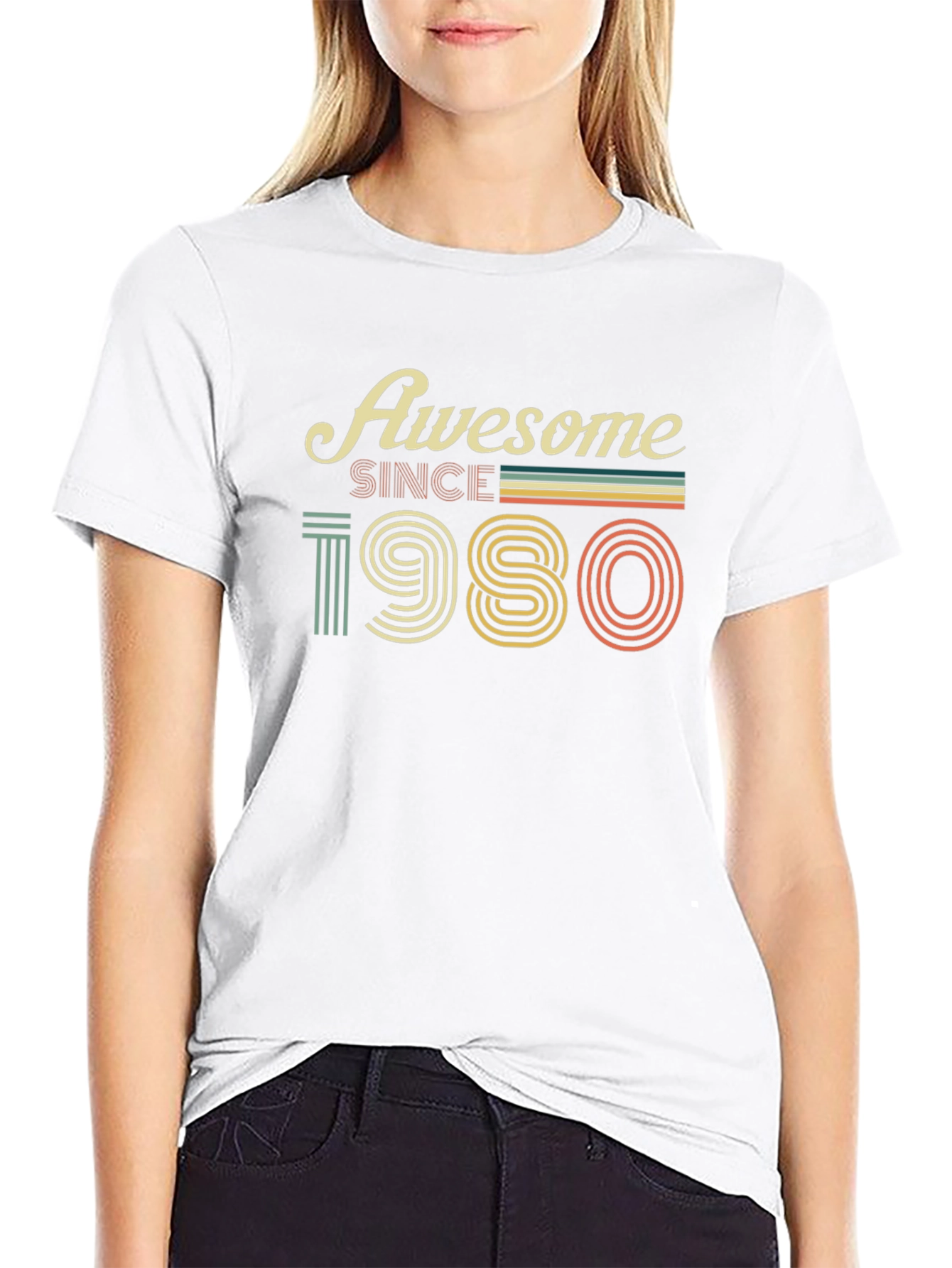 Awesome Since 1980 Retro Style T-Shirt