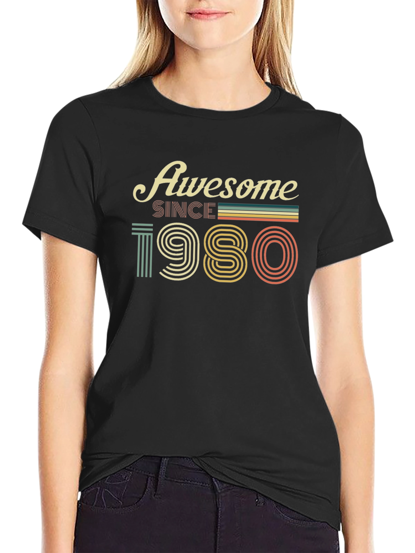 Awesome Since 1980 Retro Style T-Shirt