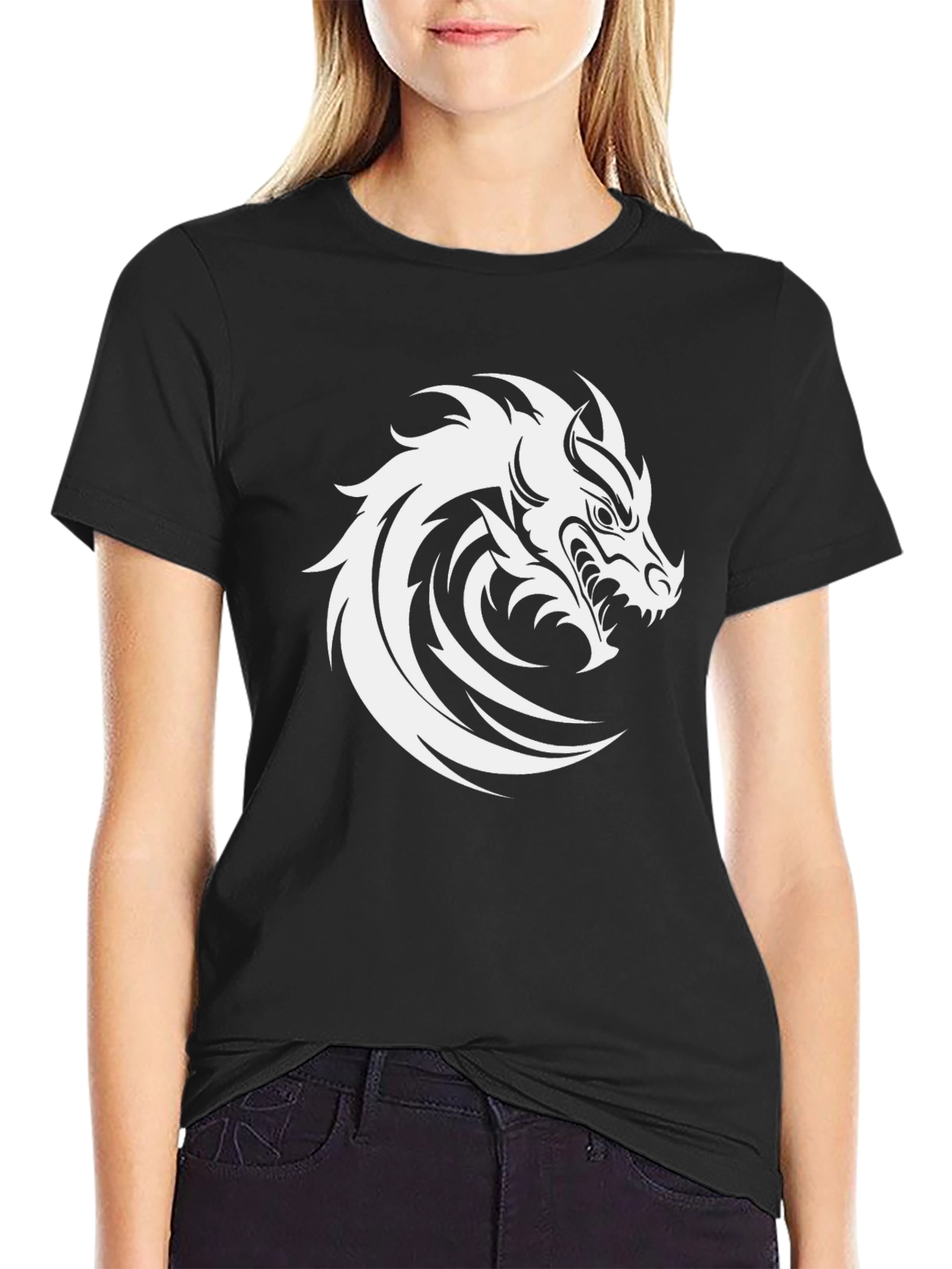Black Dragon Graphic Tee - Bold Style