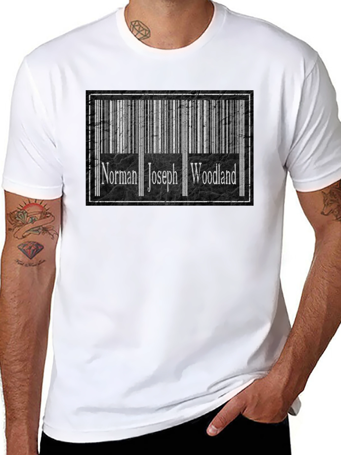 Norman Joseph Woodland Barcode T-Shirt