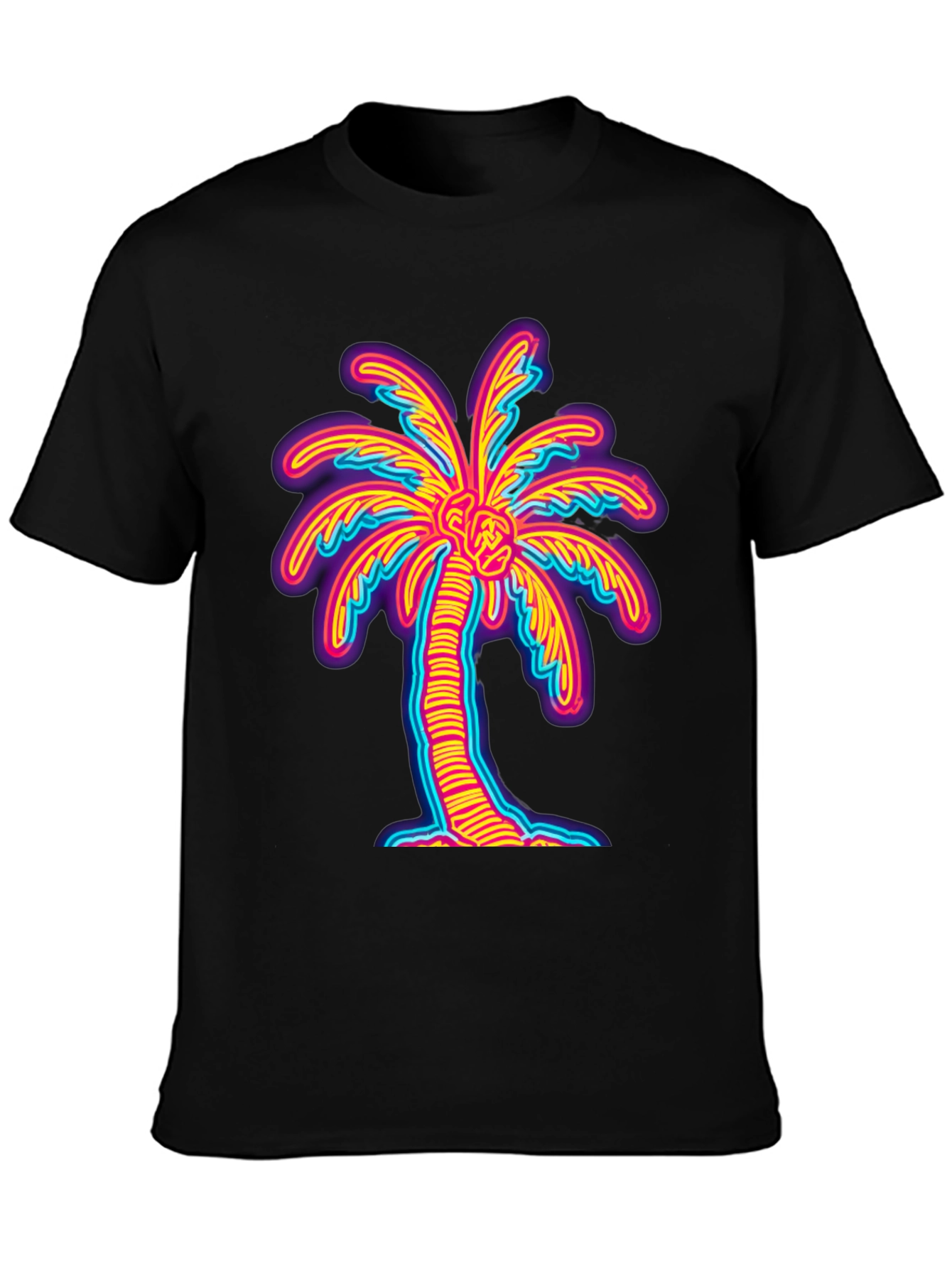 Neon Palm Tree Graphic Tee