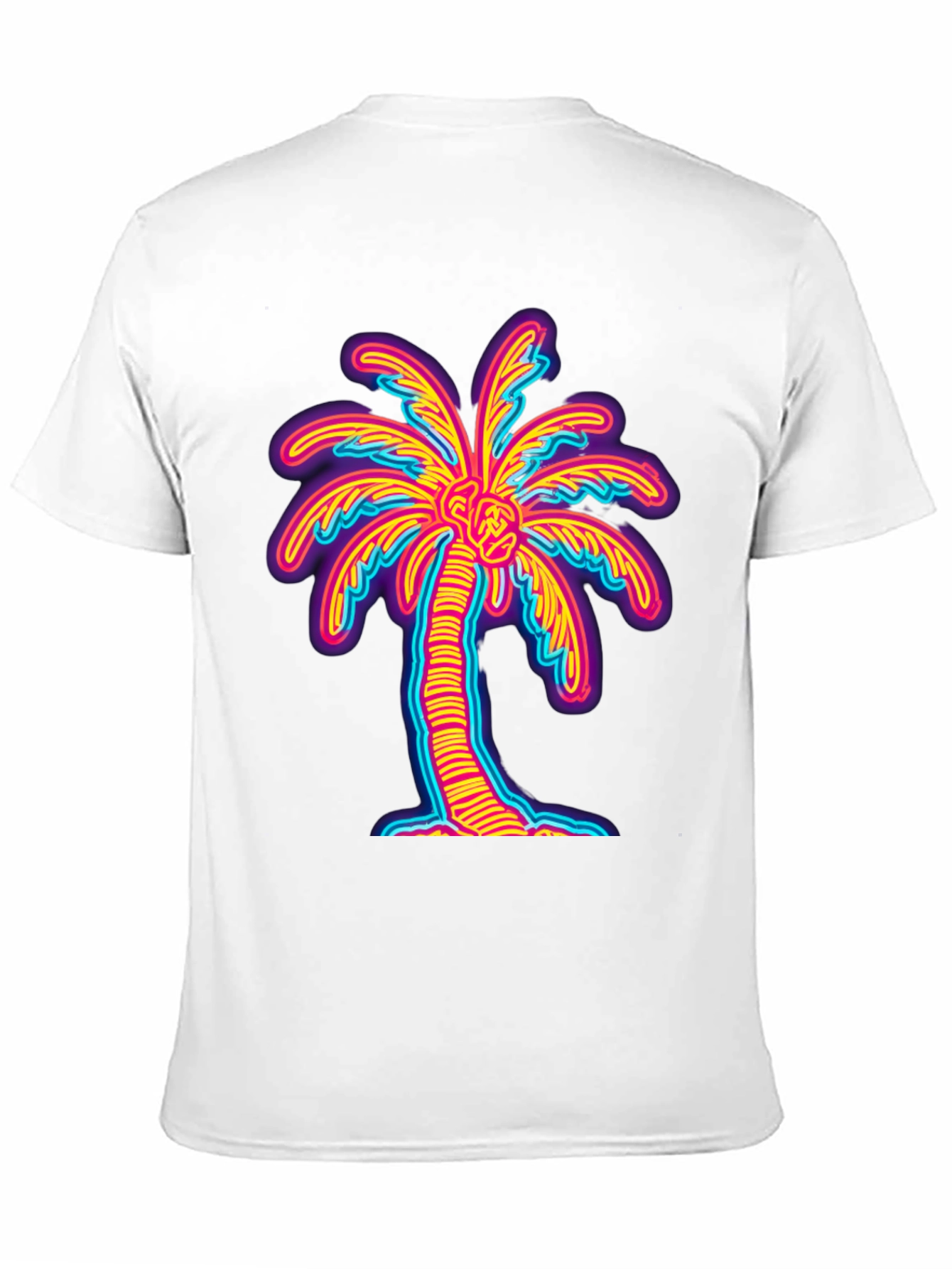Neon Palm Tree Graphic Tee