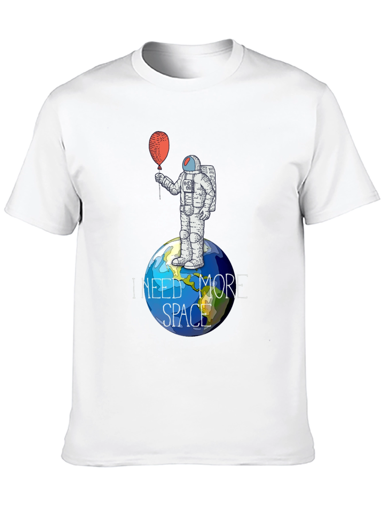 I Need More Space Astronaut Graphic T-Shirt