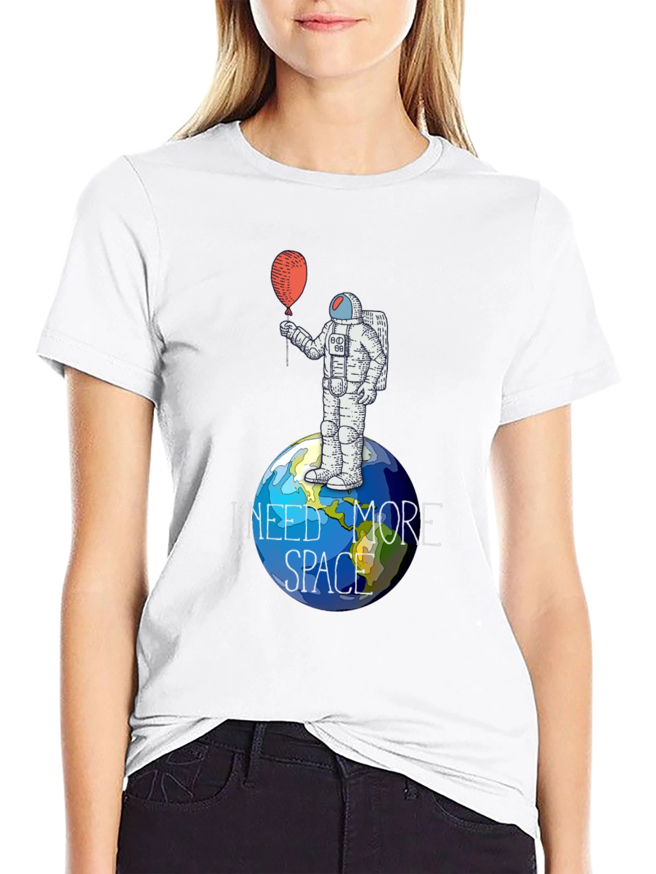 I Need More Space Astronaut Graphic T-Shirt