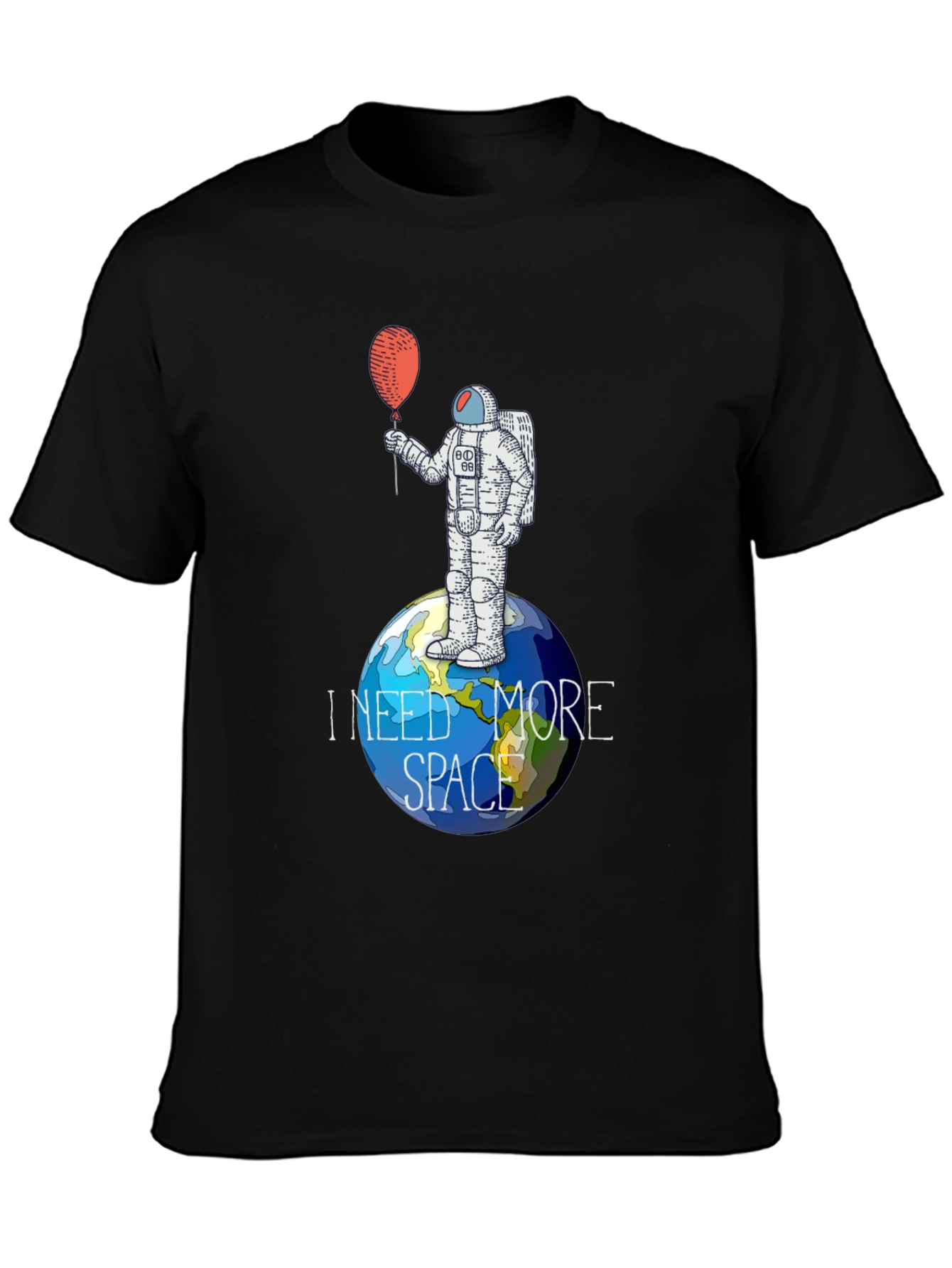 I Need More Space Astronaut Graphic T-Shirt