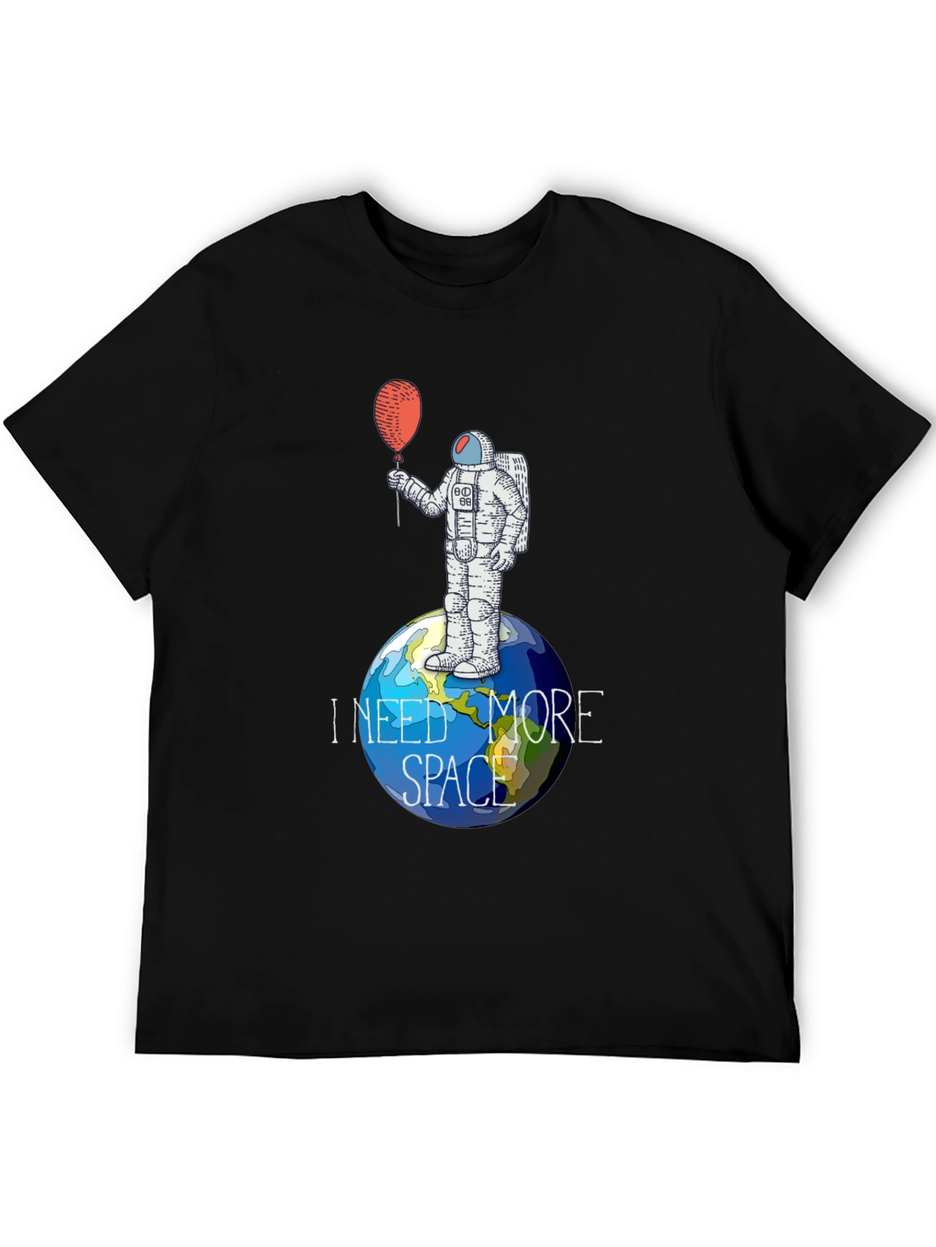 I Need More Space Astronaut Graphic T-Shirt