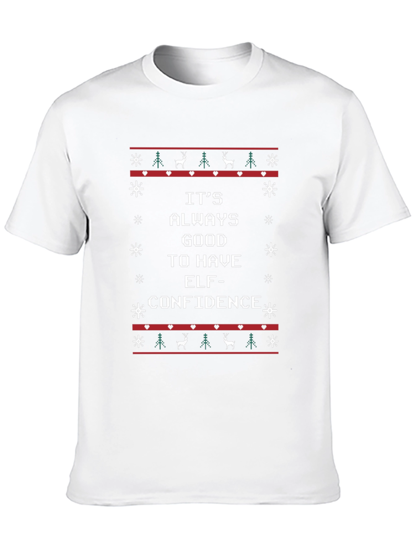 Elf Confidence Ugly Christmas T-Shirt