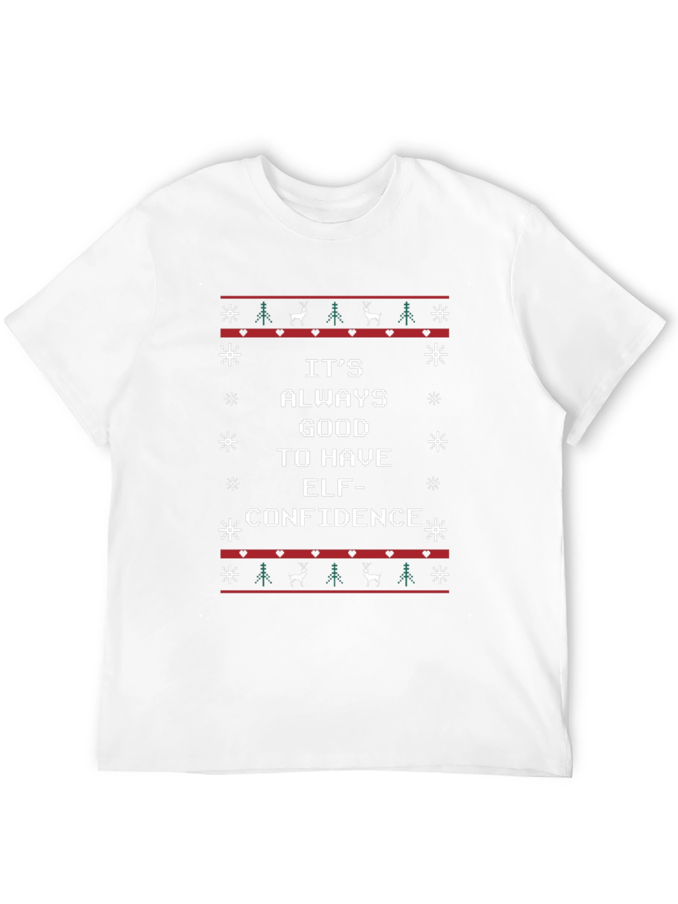 Elf Confidence Ugly Christmas T-Shirt