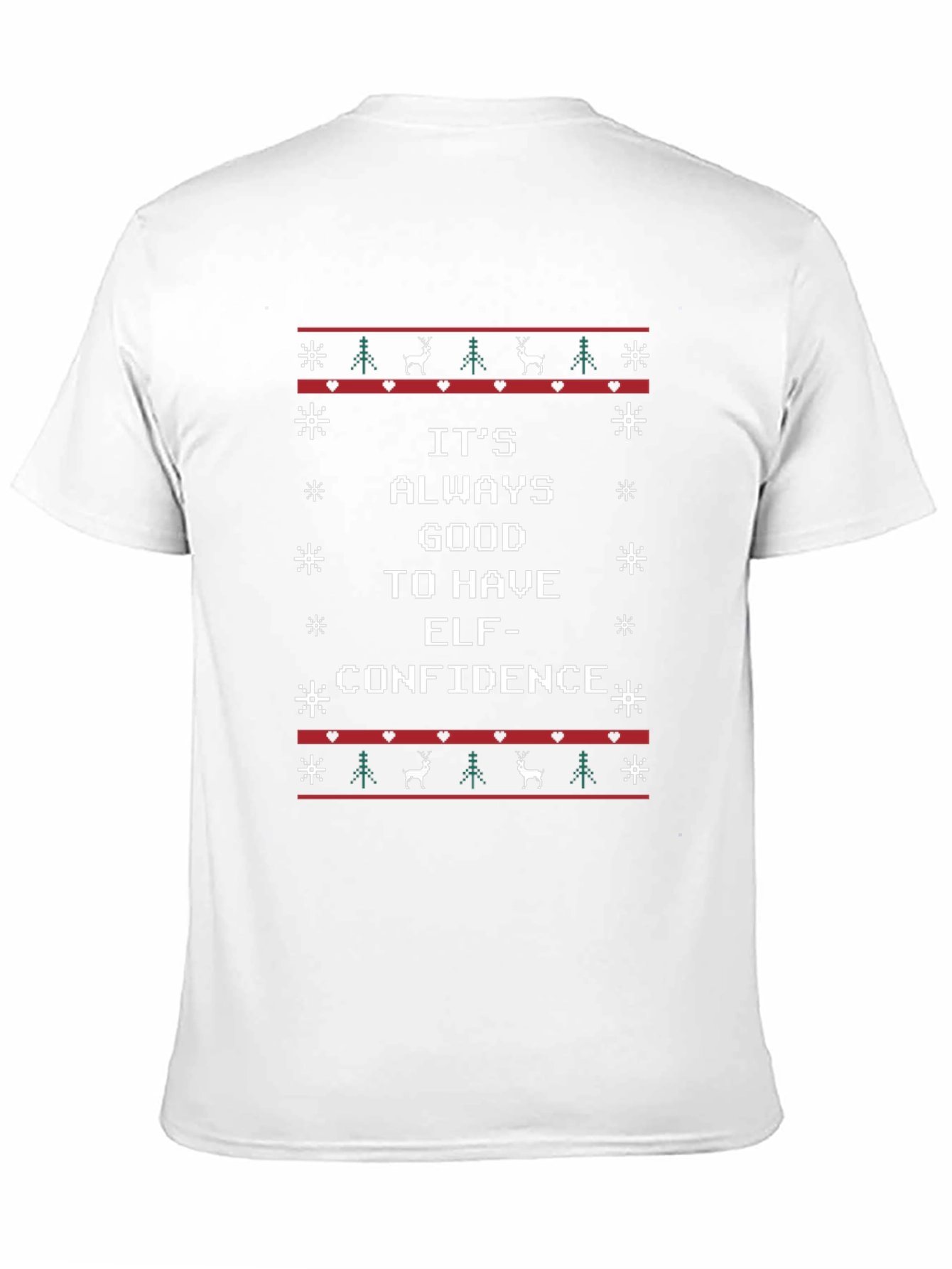 Elf Confidence Ugly Christmas T-Shirt