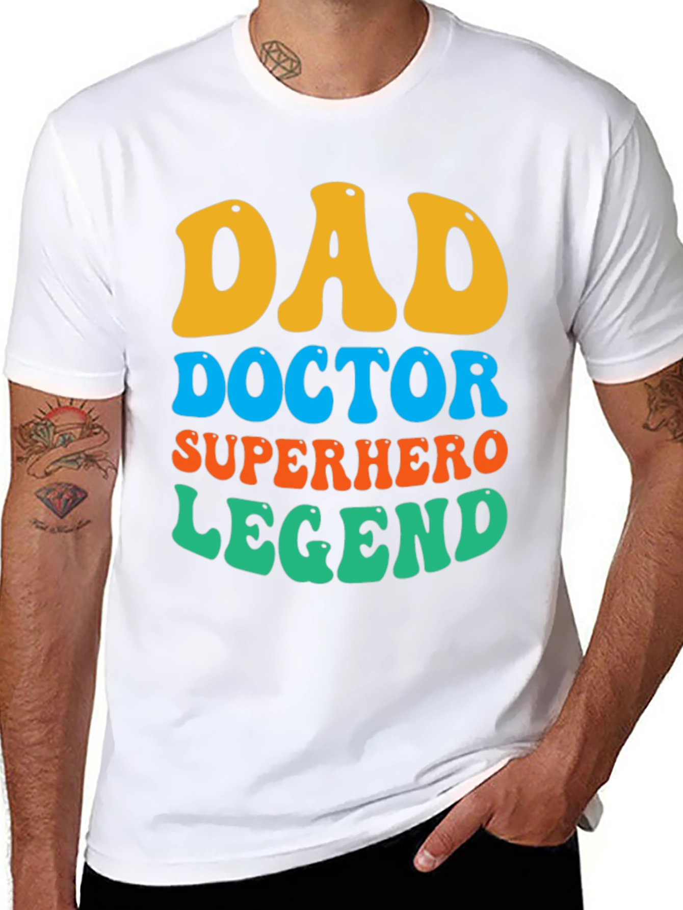Dad Doctor Superhero Legend T-Shirt