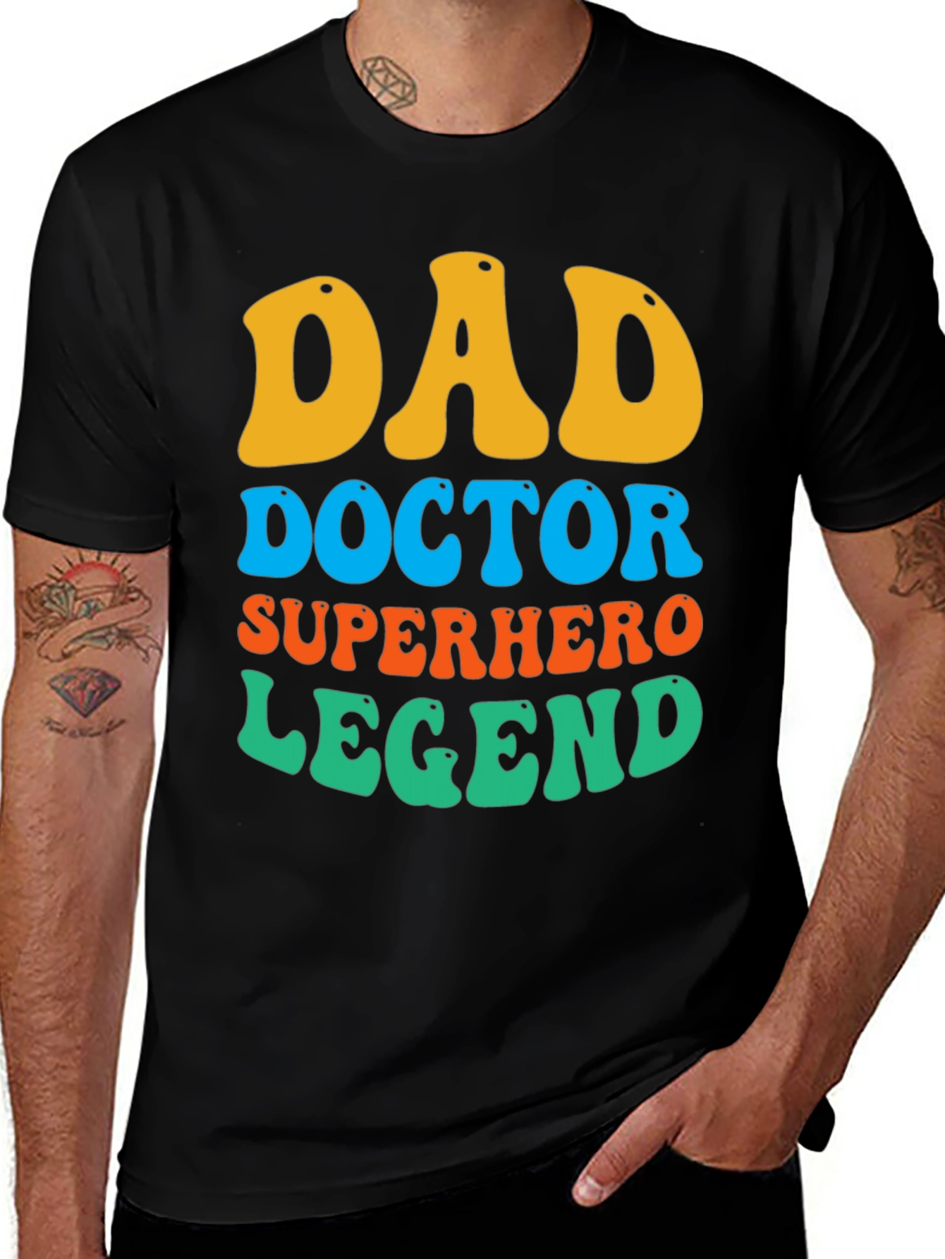 Dad Doctor Superhero Legend T-Shirt