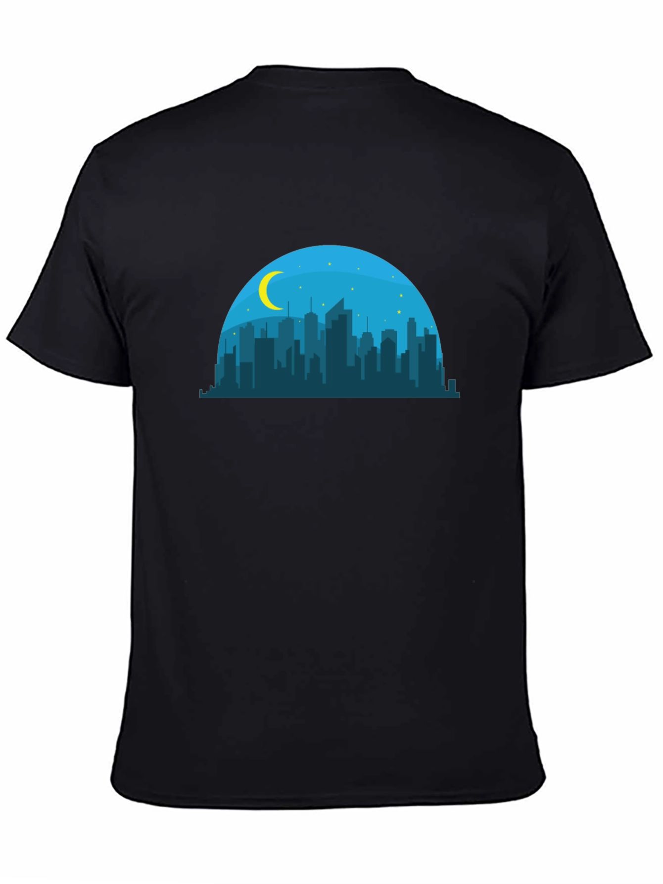 Cityscape Moon Graphic T-Shirt