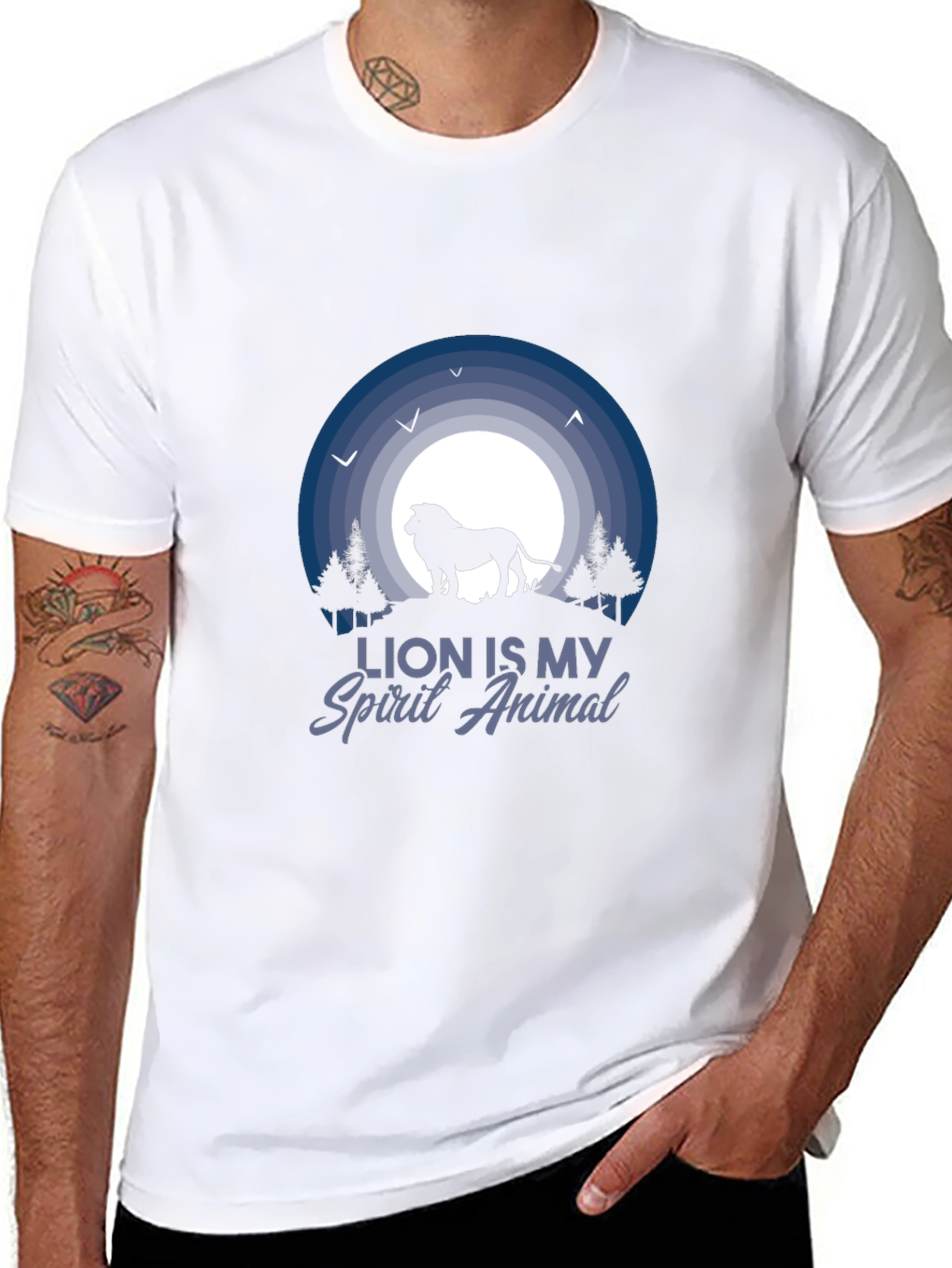 Lion Spirit Animal T-Shirt - Nature Lovers Tee
