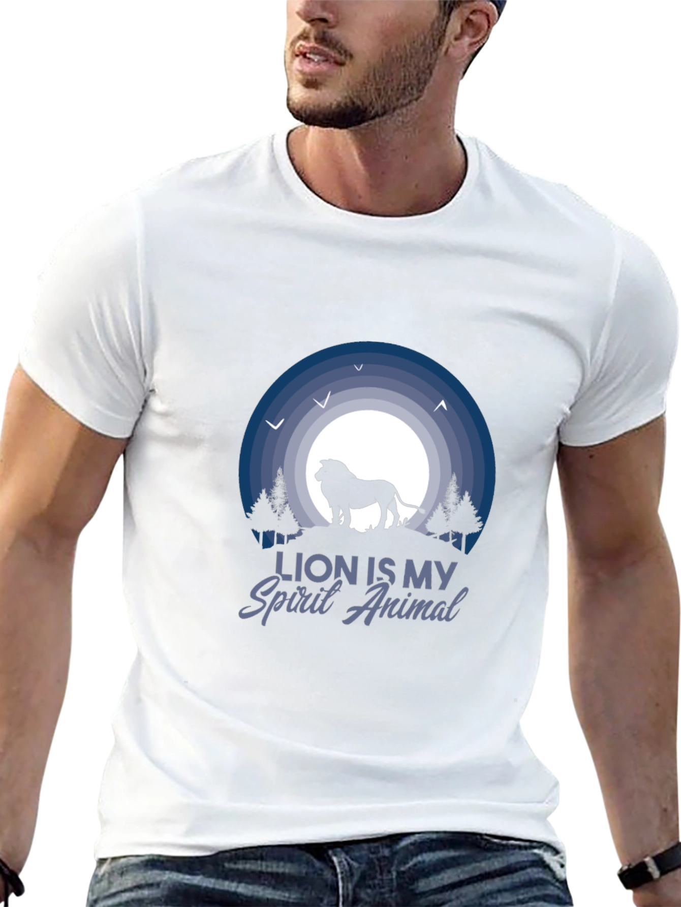 Lion Spirit Animal T-Shirt - Nature Lovers Tee