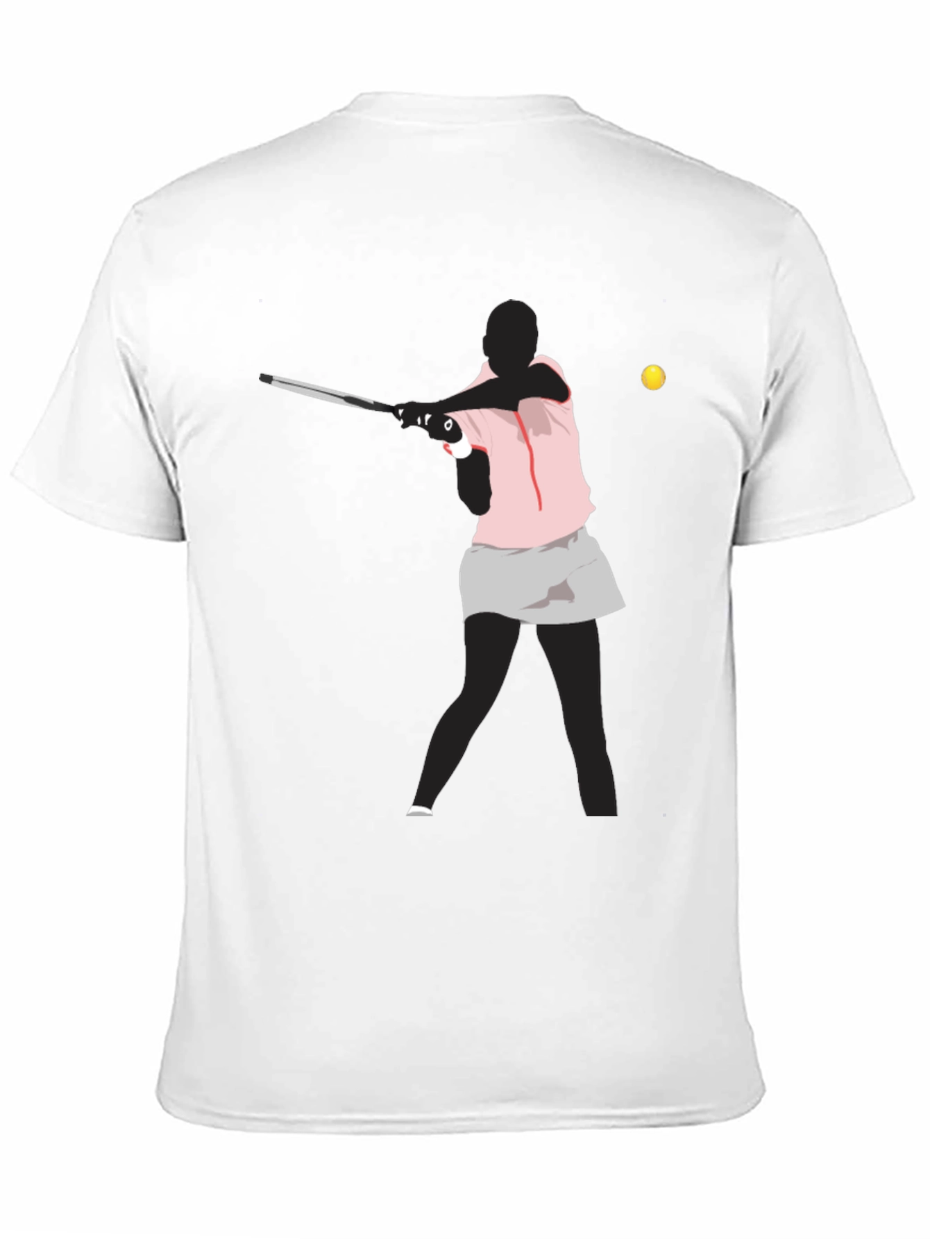 Tennis Player Graphic T-Shirt - Sporty Casual Wear