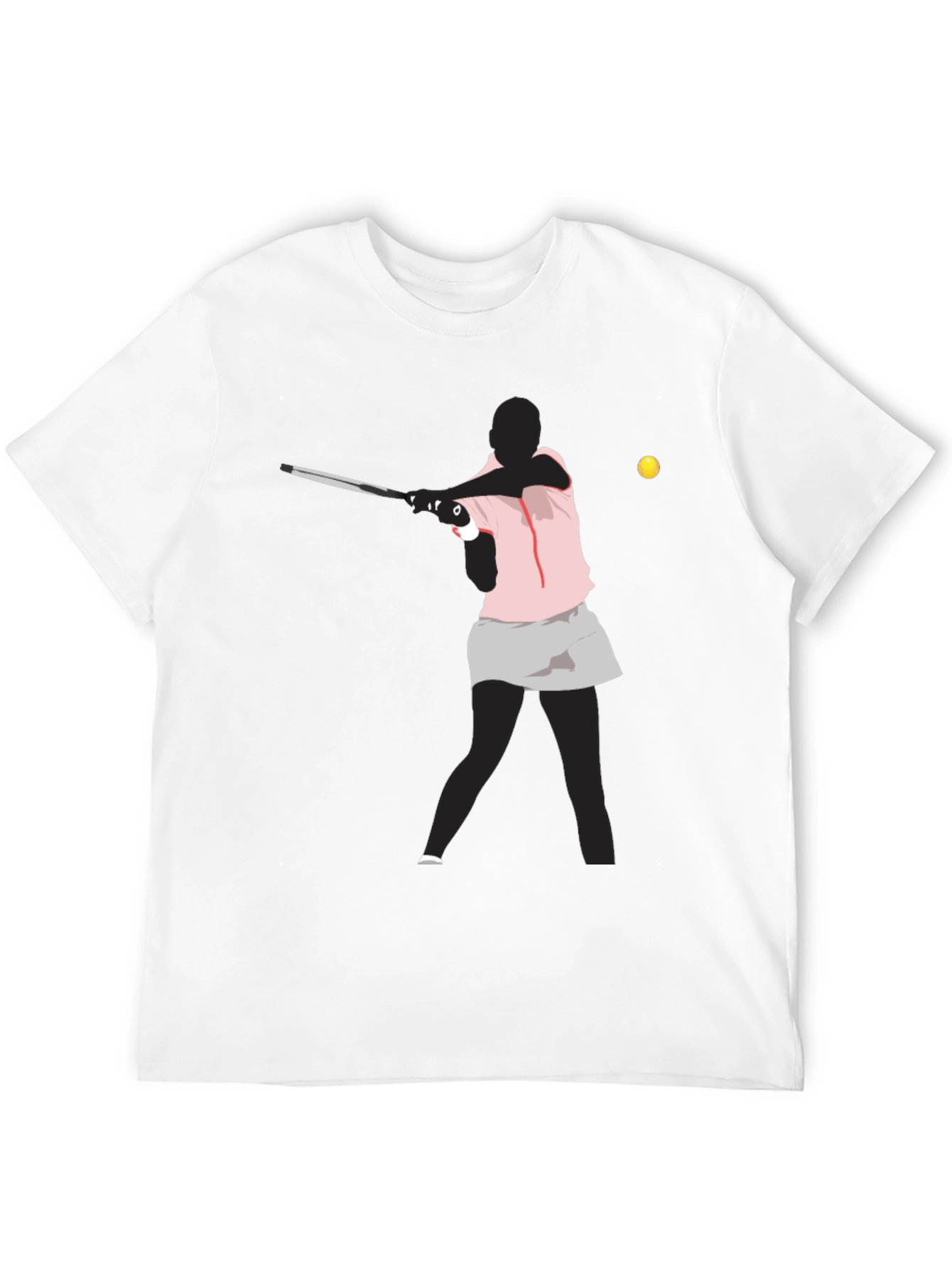 Tennis Player Graphic T-Shirt - Sporty Casual Wear