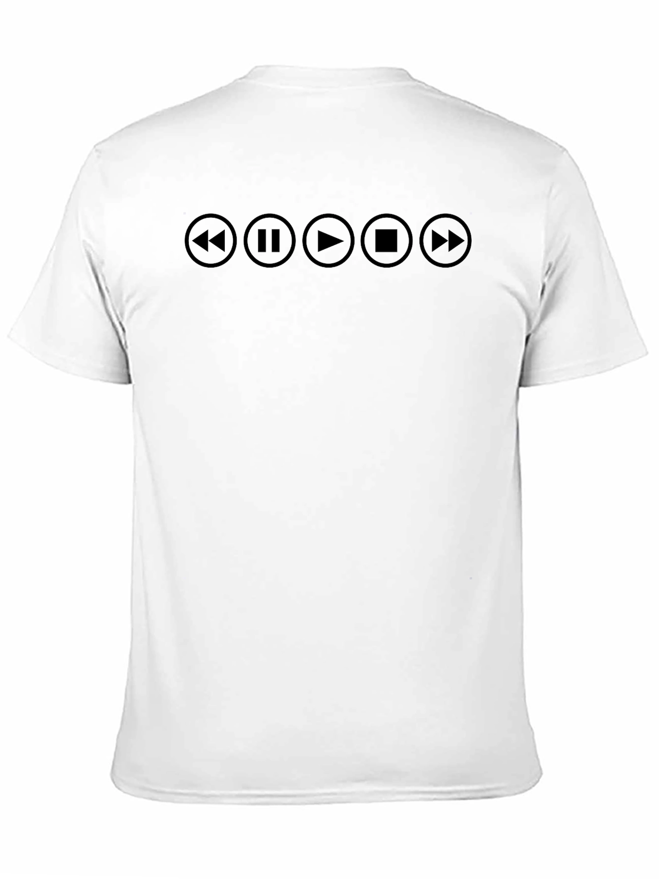 Music Player Buttons Graphic T-Shirt