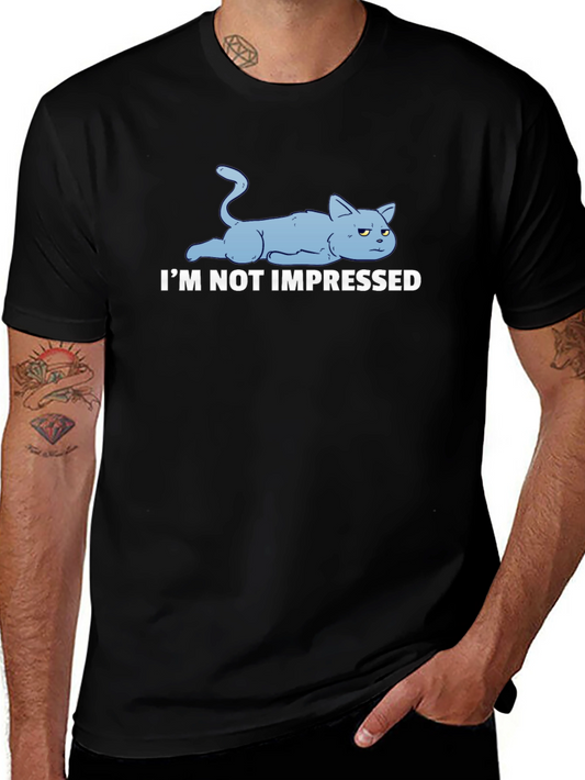 Im Not Impressed Cat Graphic T-Shirt
