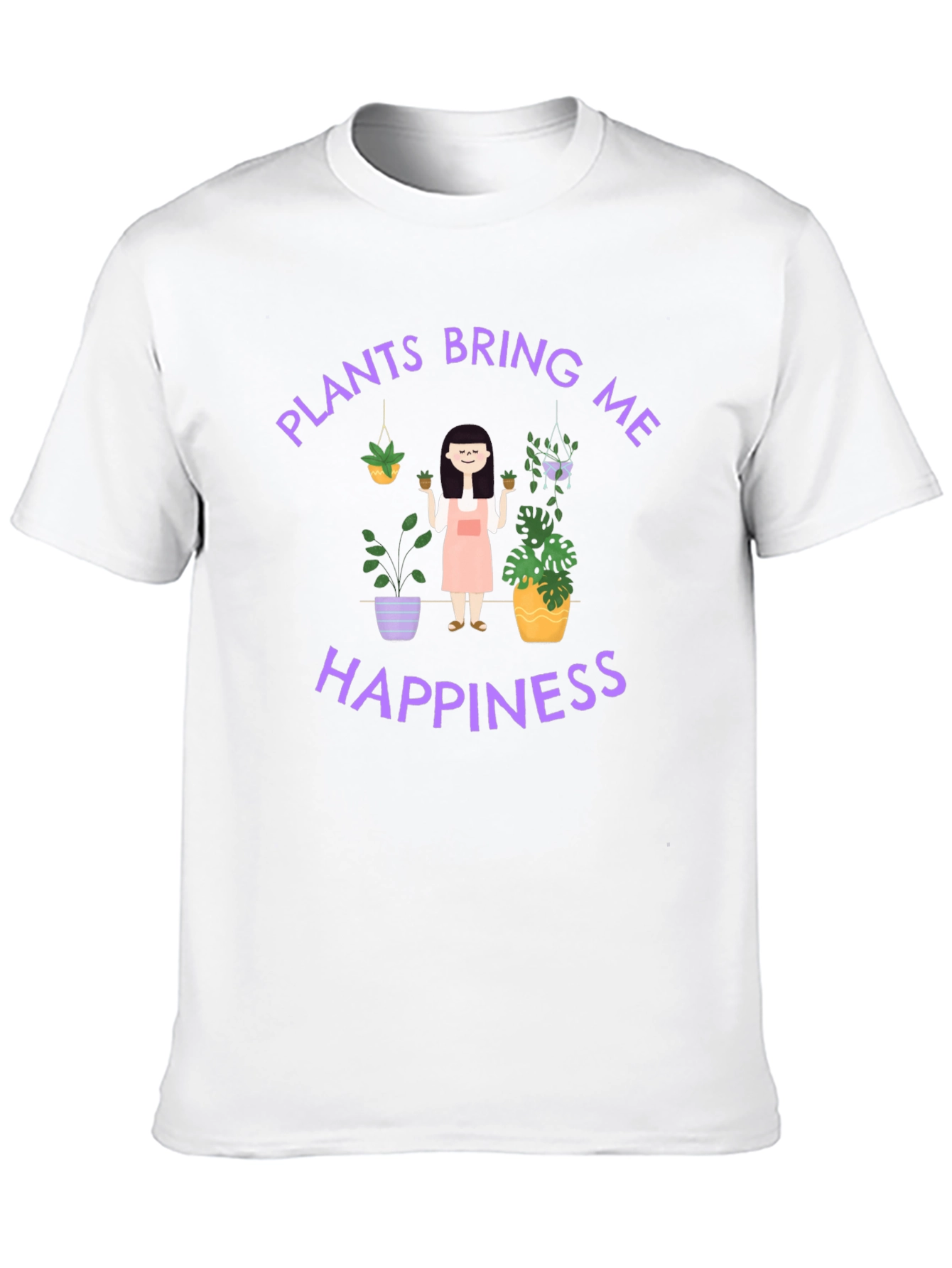 Plants Bring Me Happiness Graphic T-Shirt