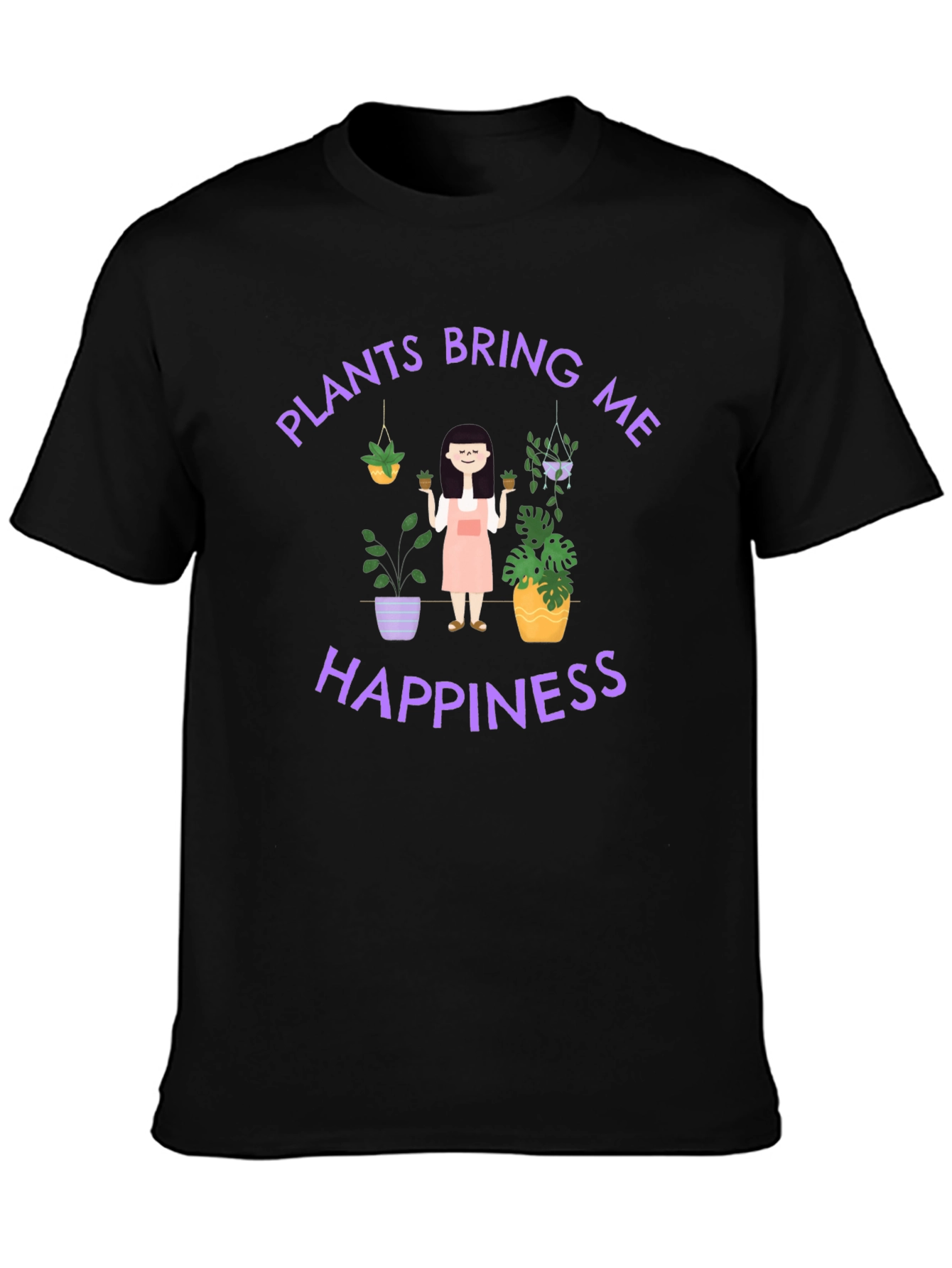 Plants Bring Me Happiness Graphic T-Shirt