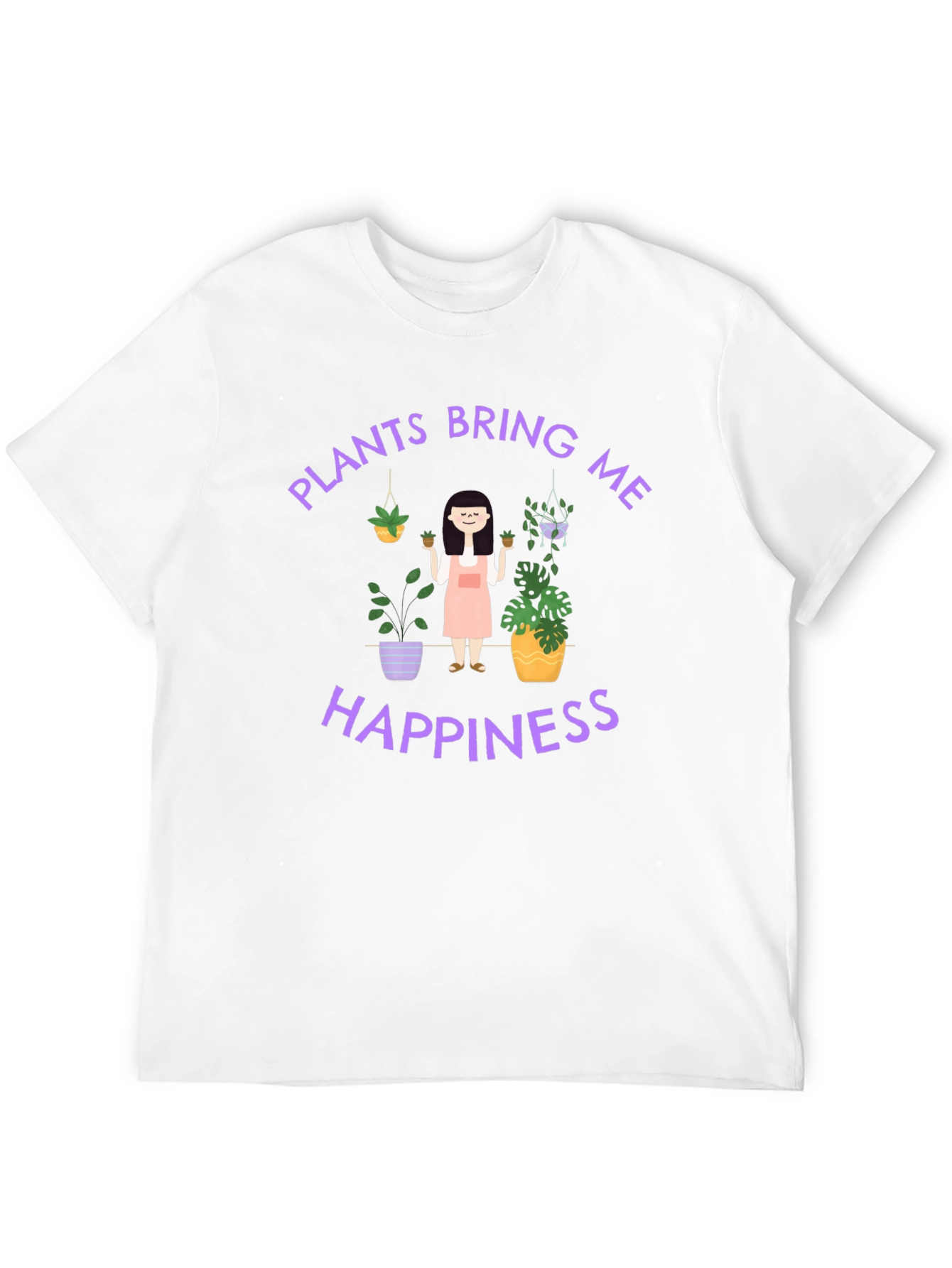 Plants Bring Me Happiness Graphic T-Shirt