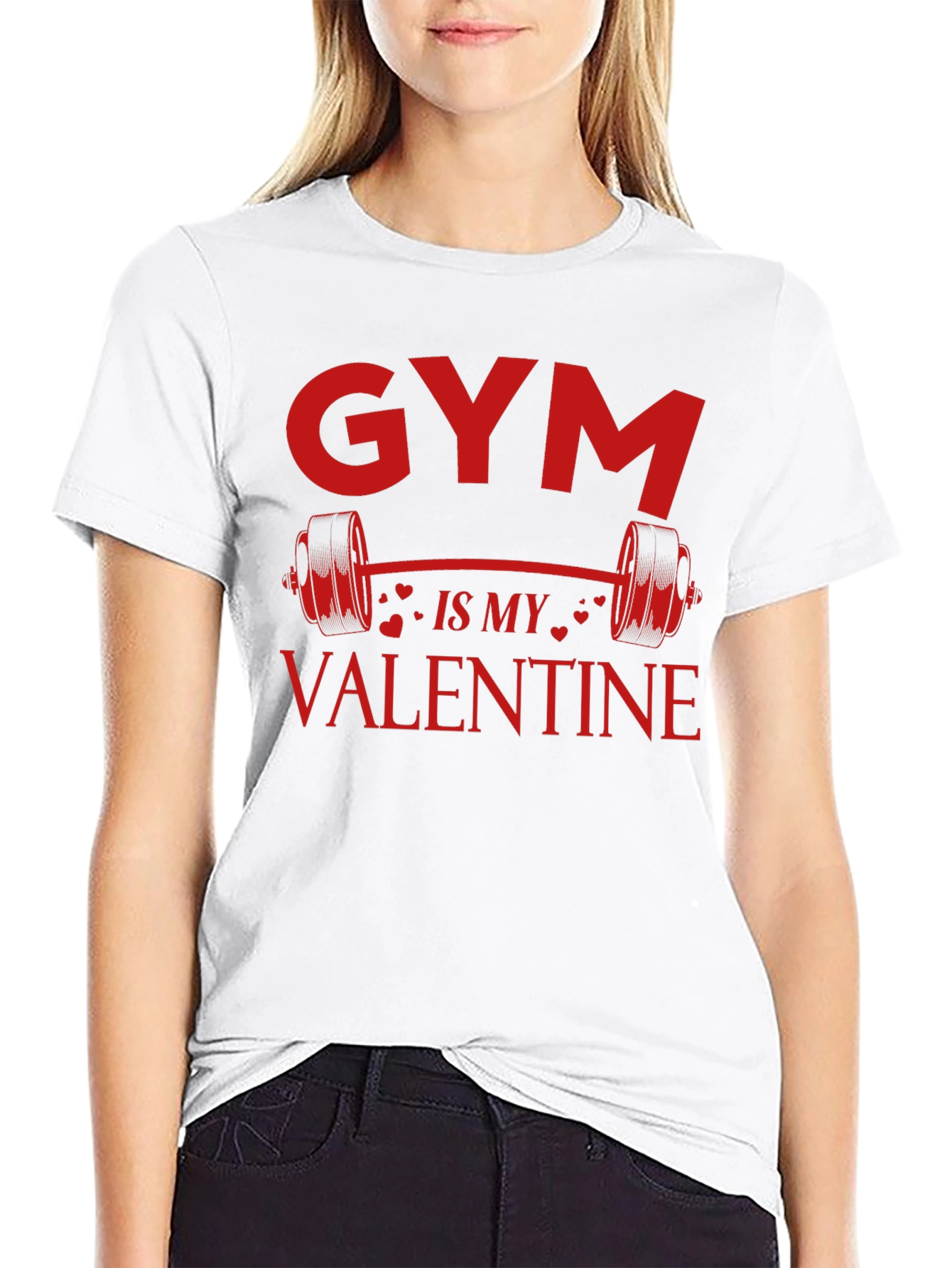 Gym is My Valentine T-Shirt - Fitness Lover Tee