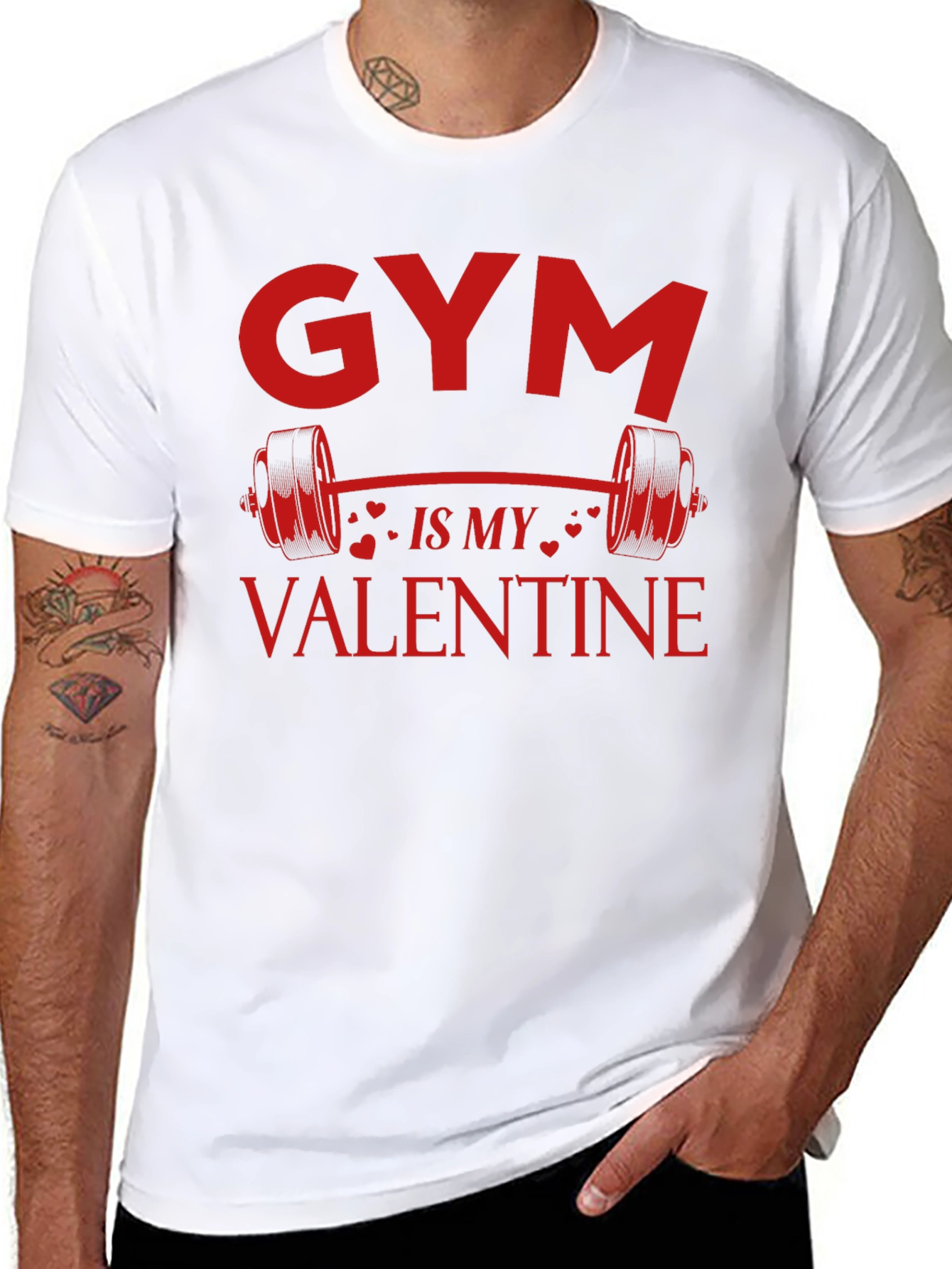 Gym is My Valentine T-Shirt - Fitness Lover Tee