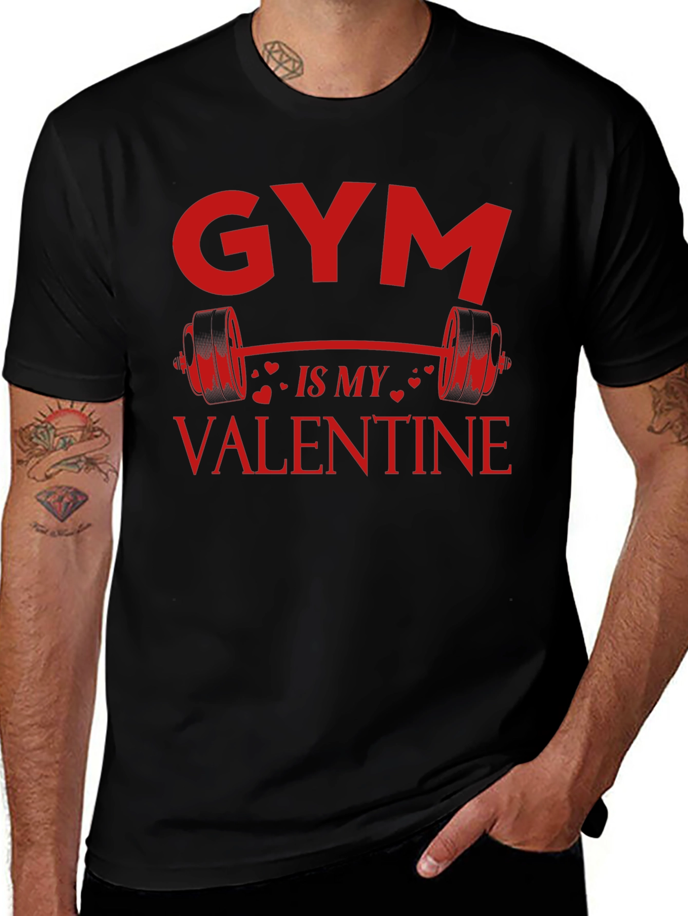 Gym is My Valentine T-Shirt - Fitness Lover Tee